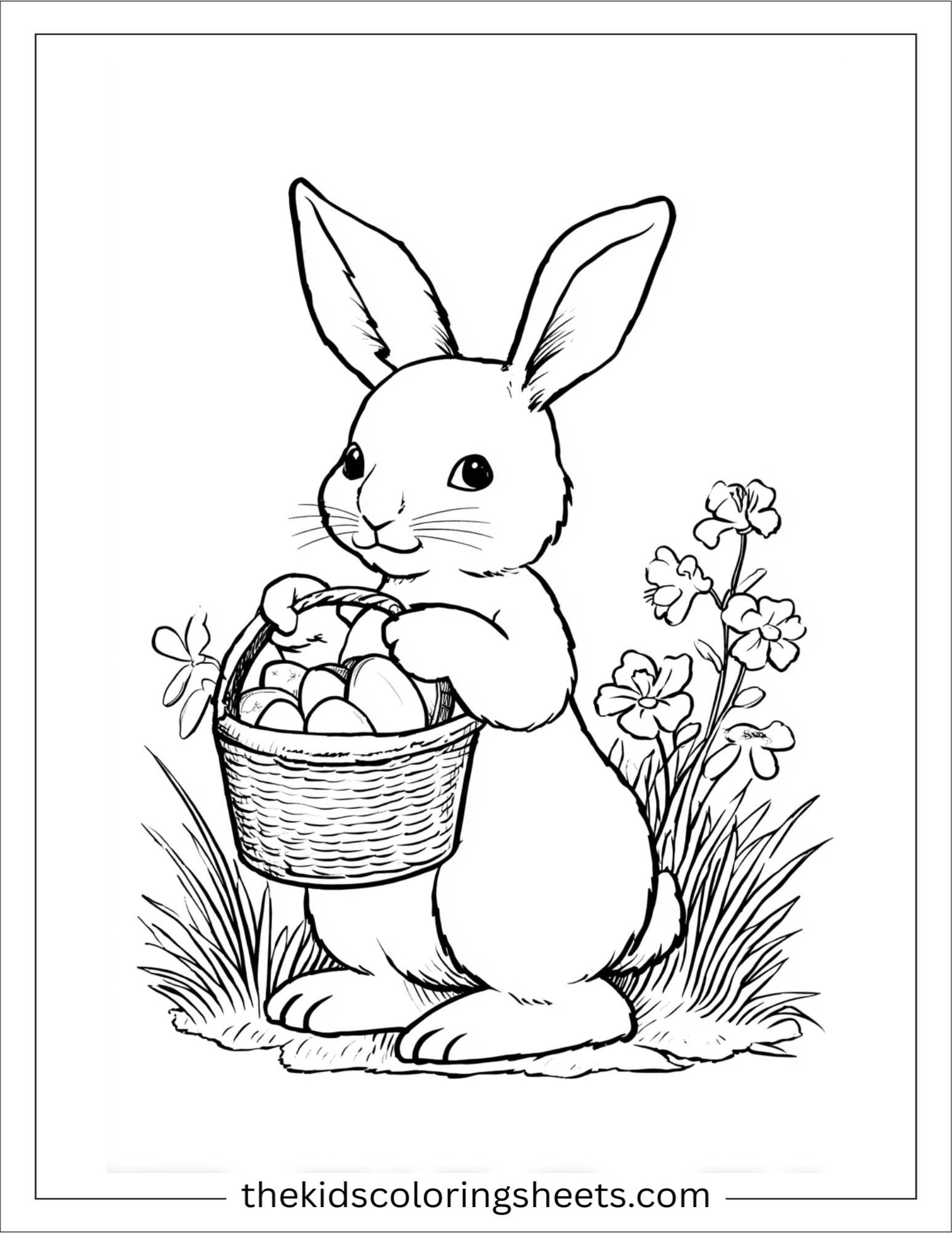 Easter Bunny holding a basket