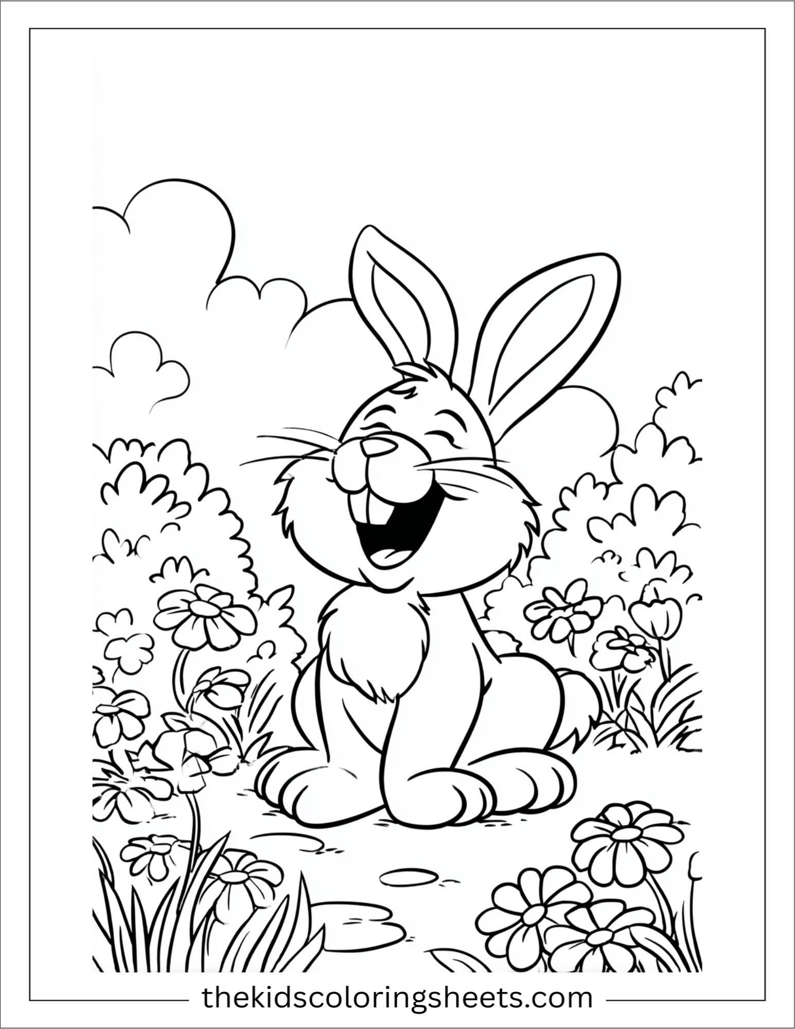 Easter Bunny smiling sweetly