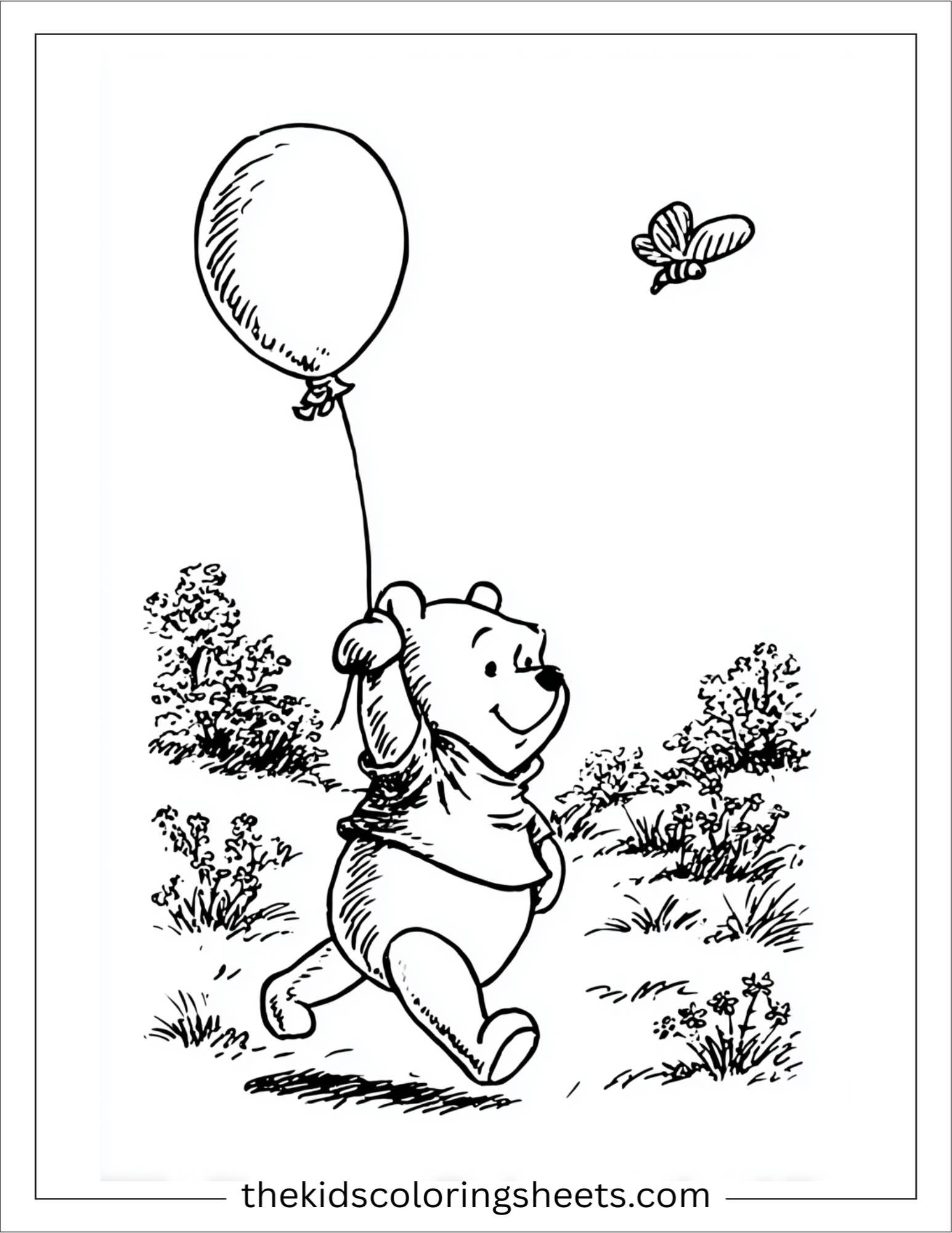 The Bear carrying balloon