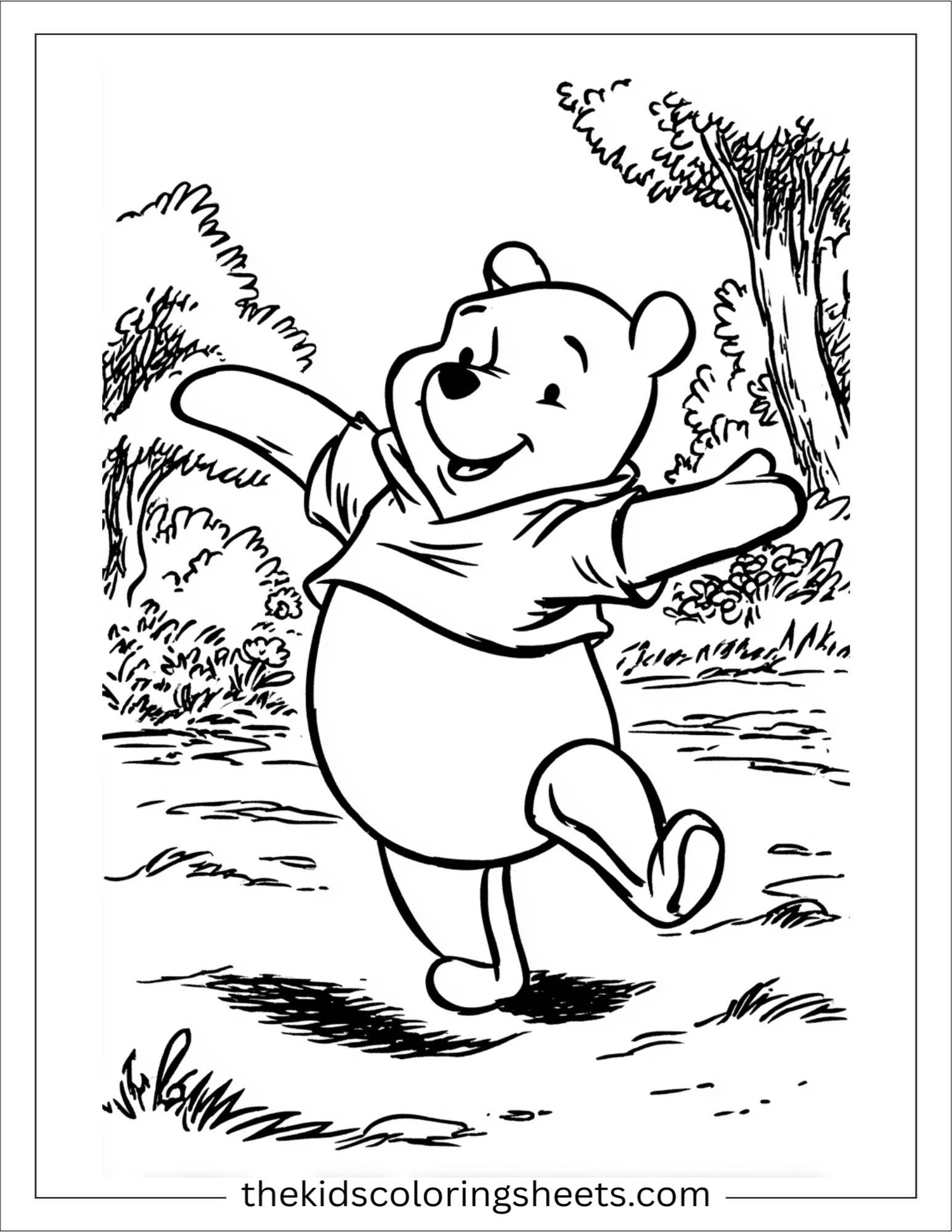 The Bear dancing happily