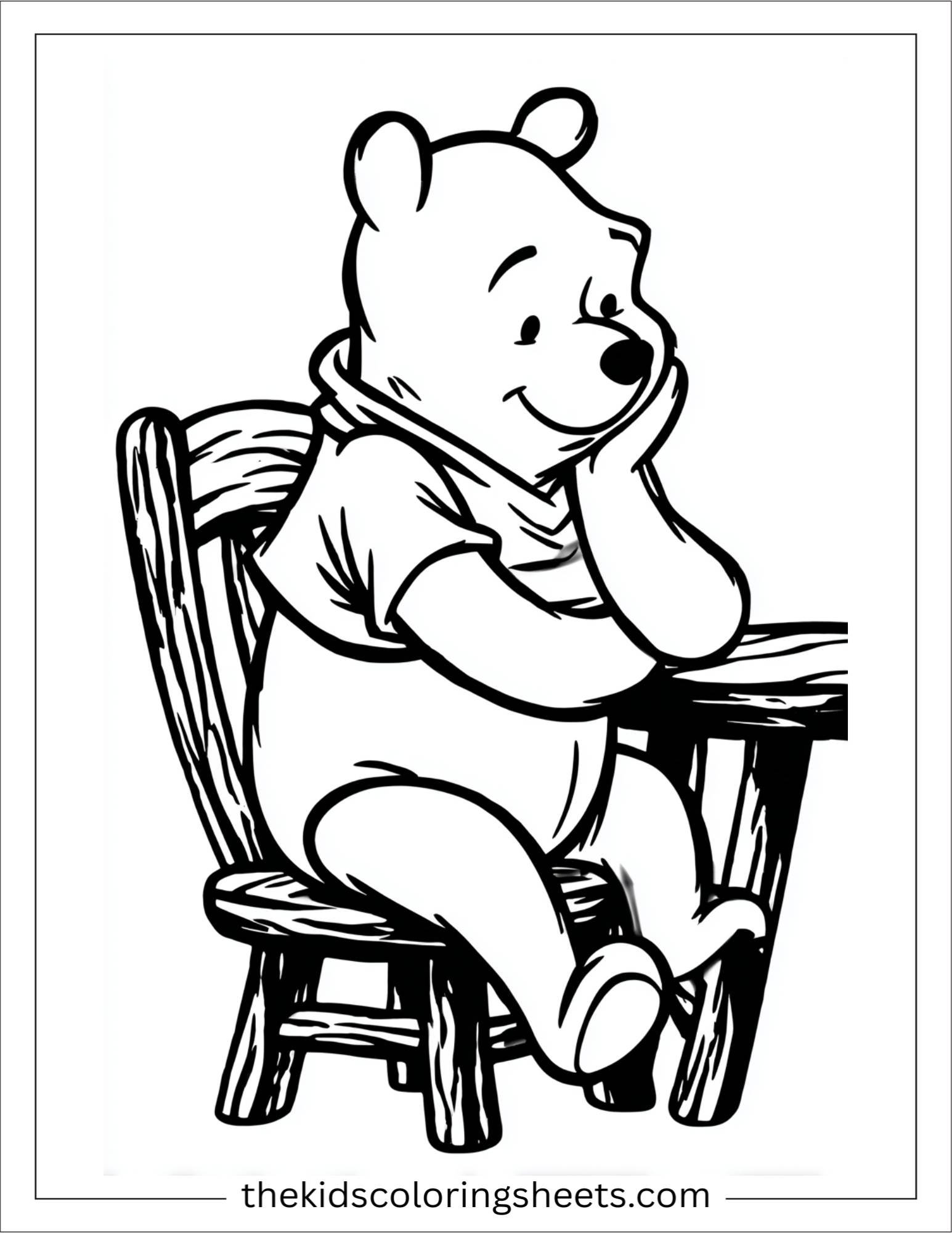 The Bear holding honey pot