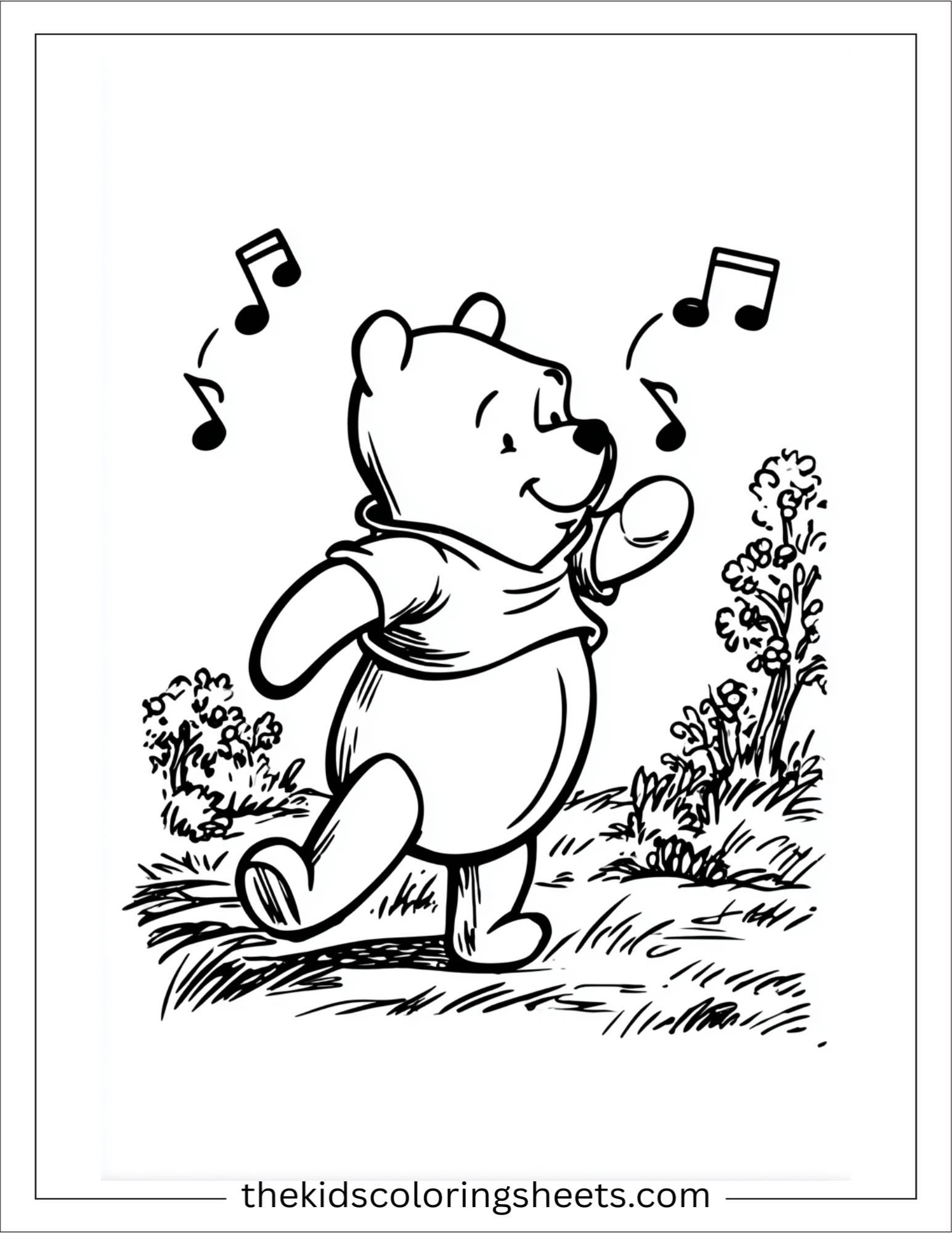 The Bear singing softly