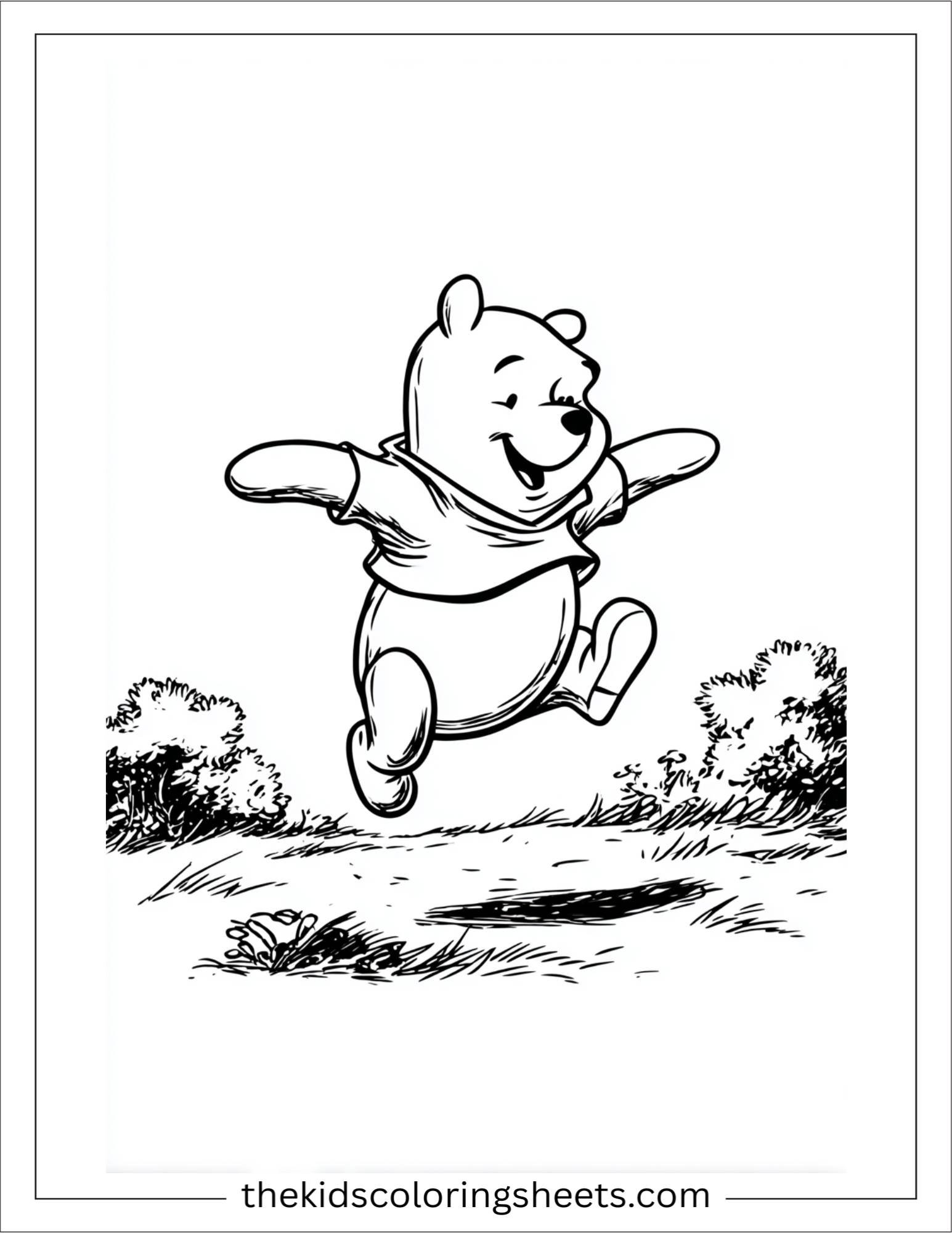 The Bear skipping with joy