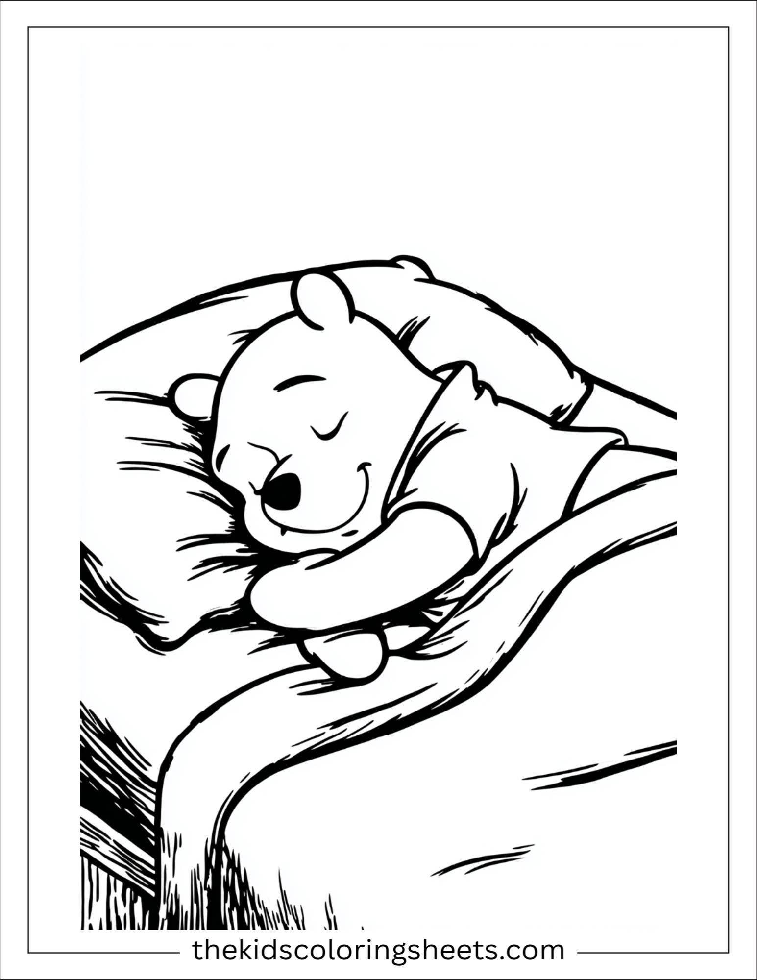 The Bear sleeping peacefully