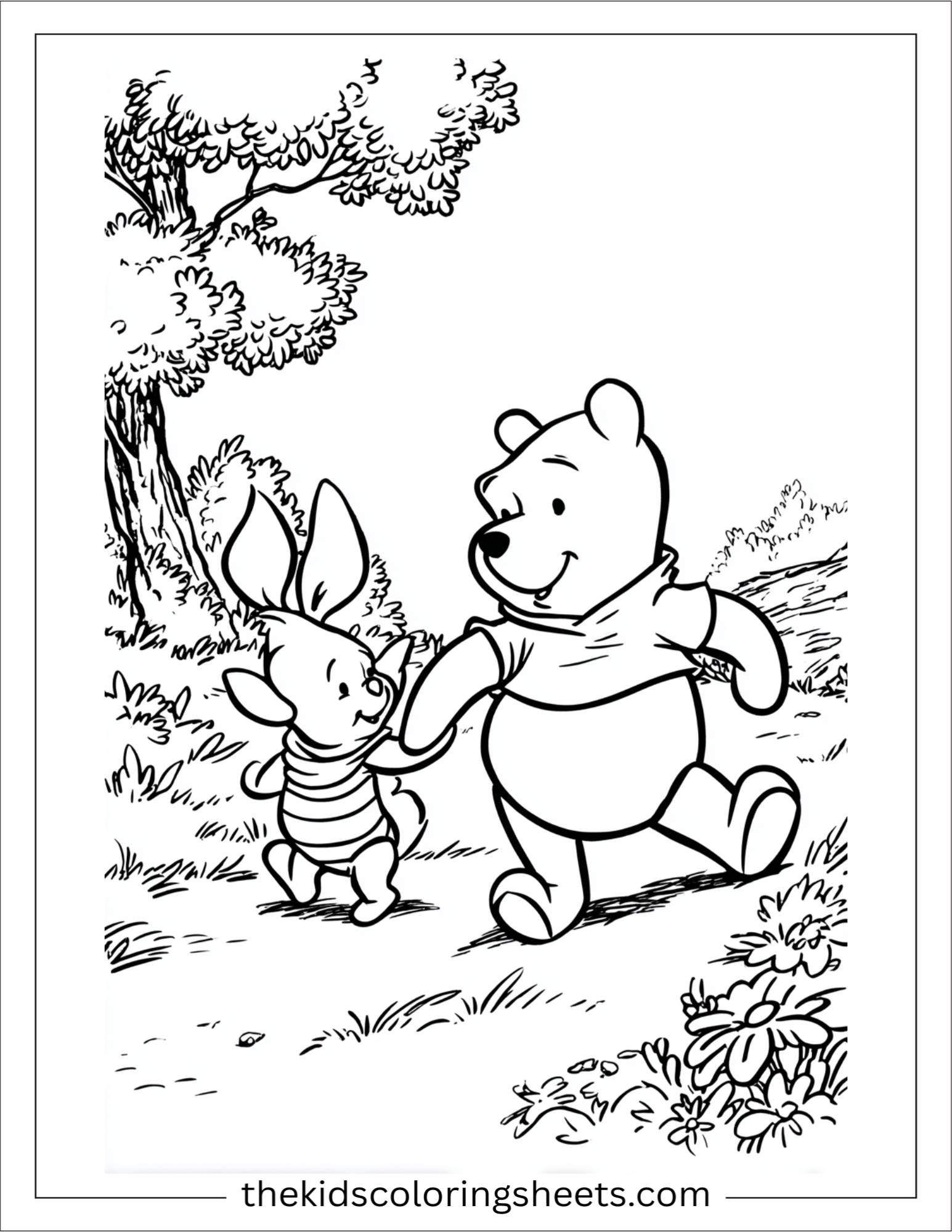 The Bear walking with Piglet