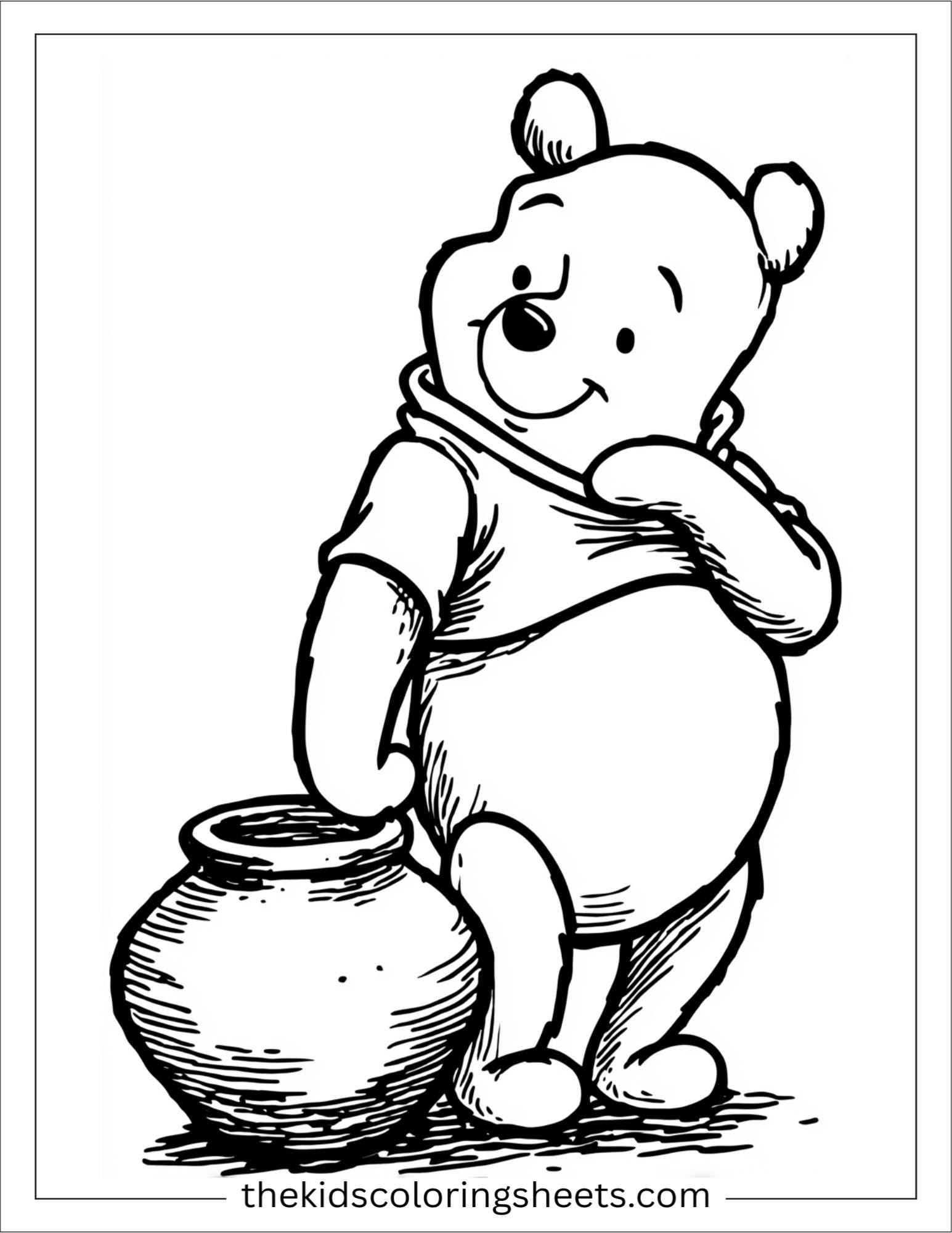 The Bear with honey on nose