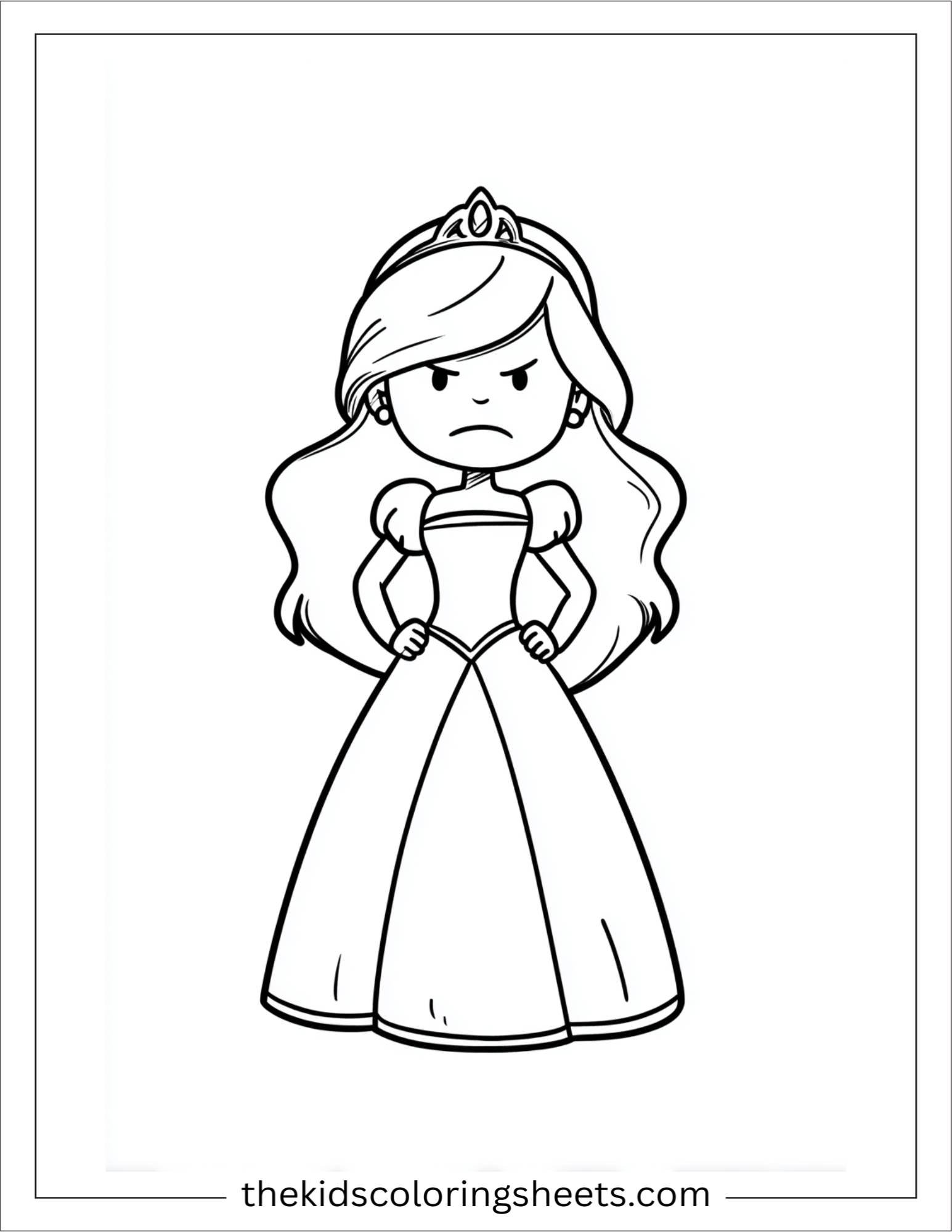 The Princess angry