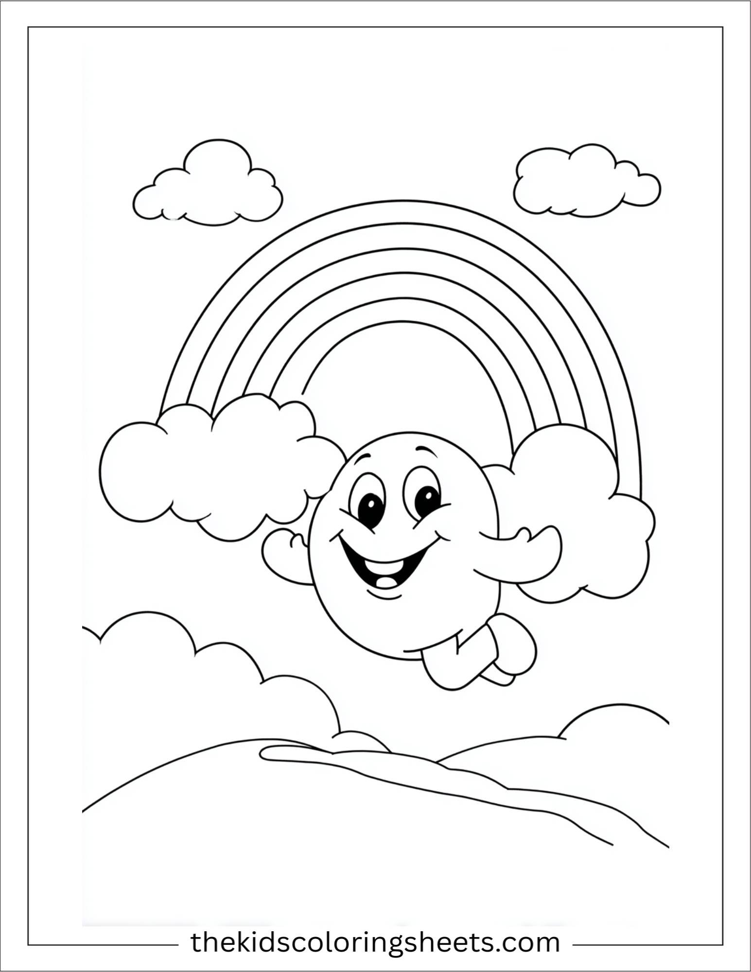 The Rainbow jumping with joy