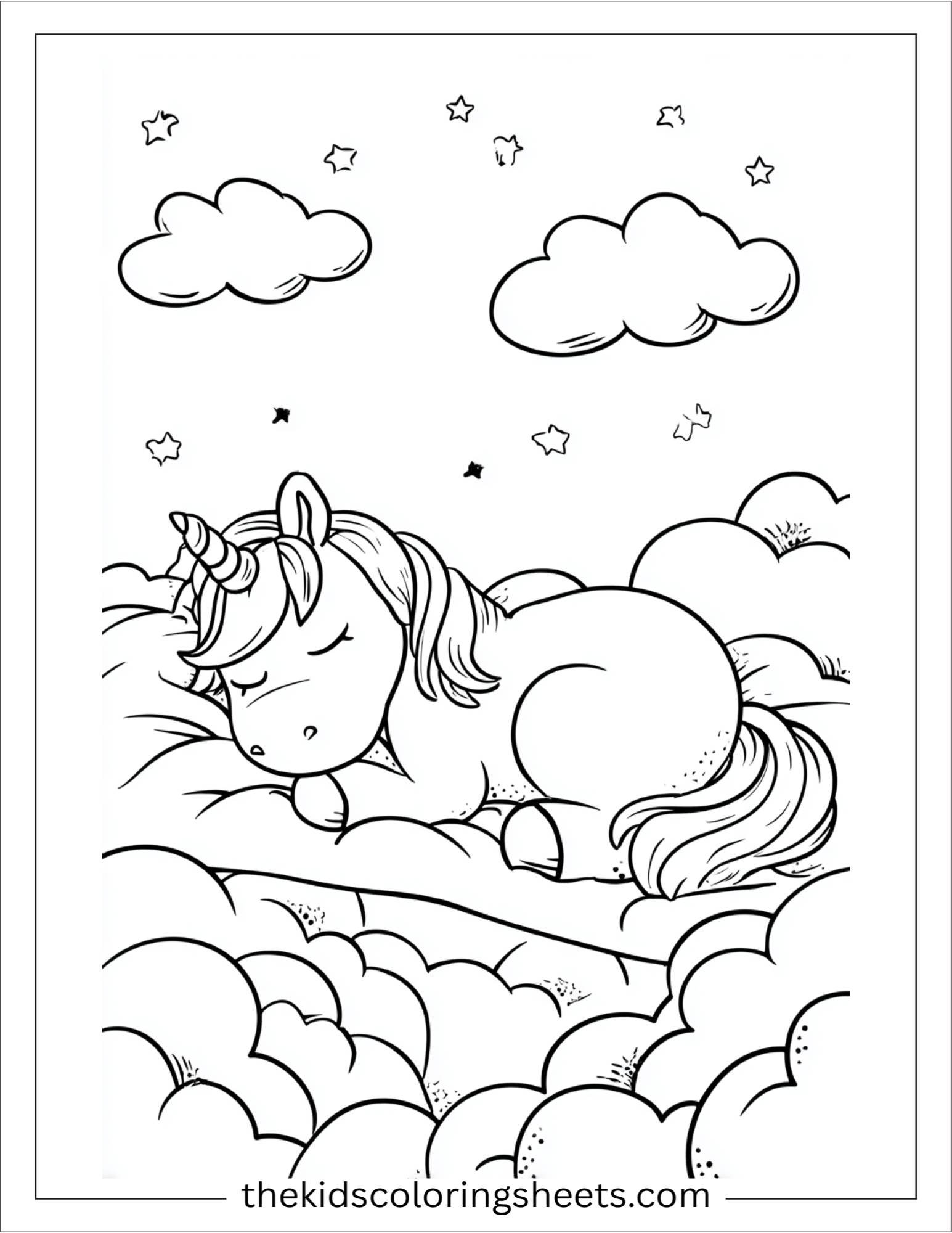 The Unicorn sleepy
