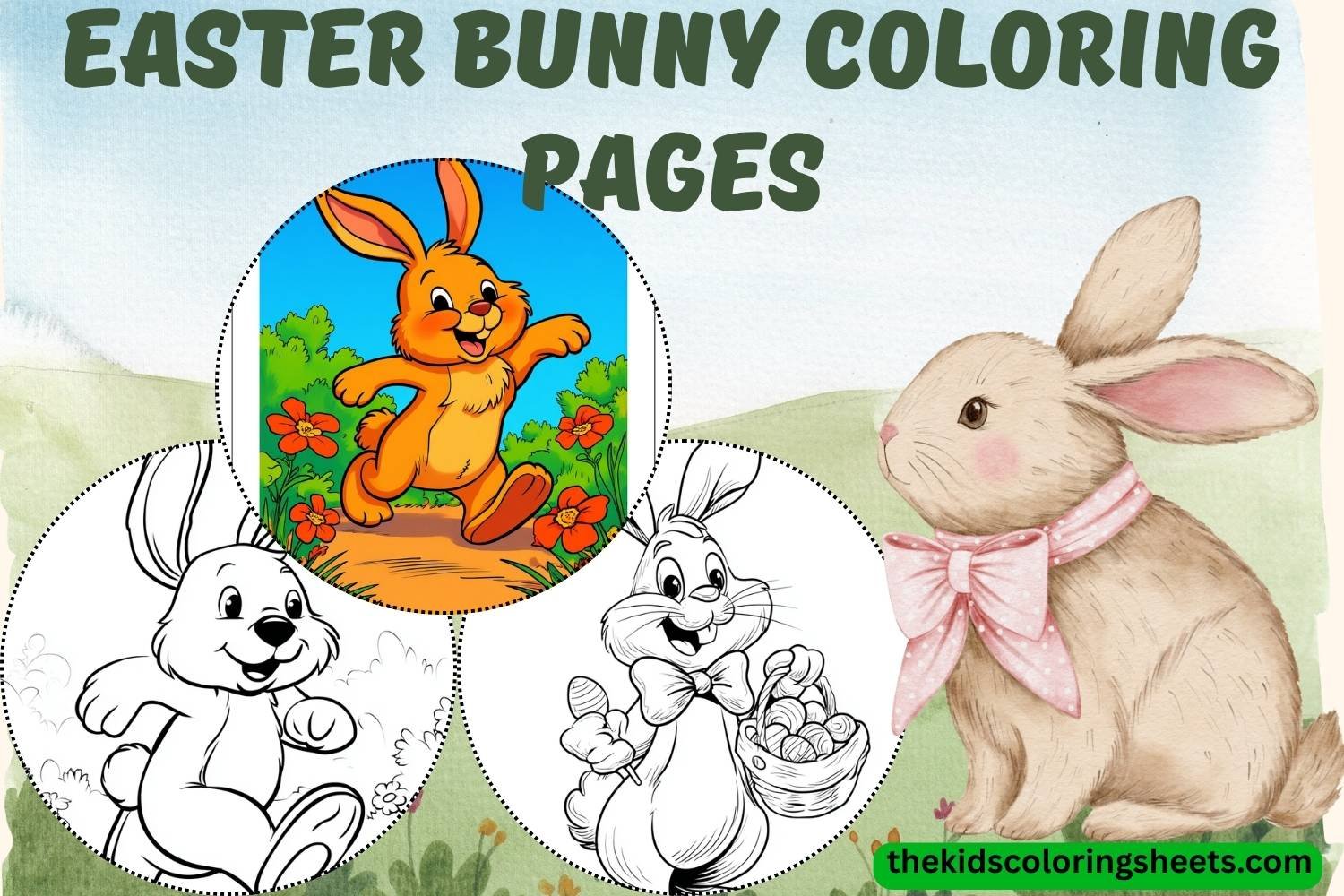 easter bunny coloring pages