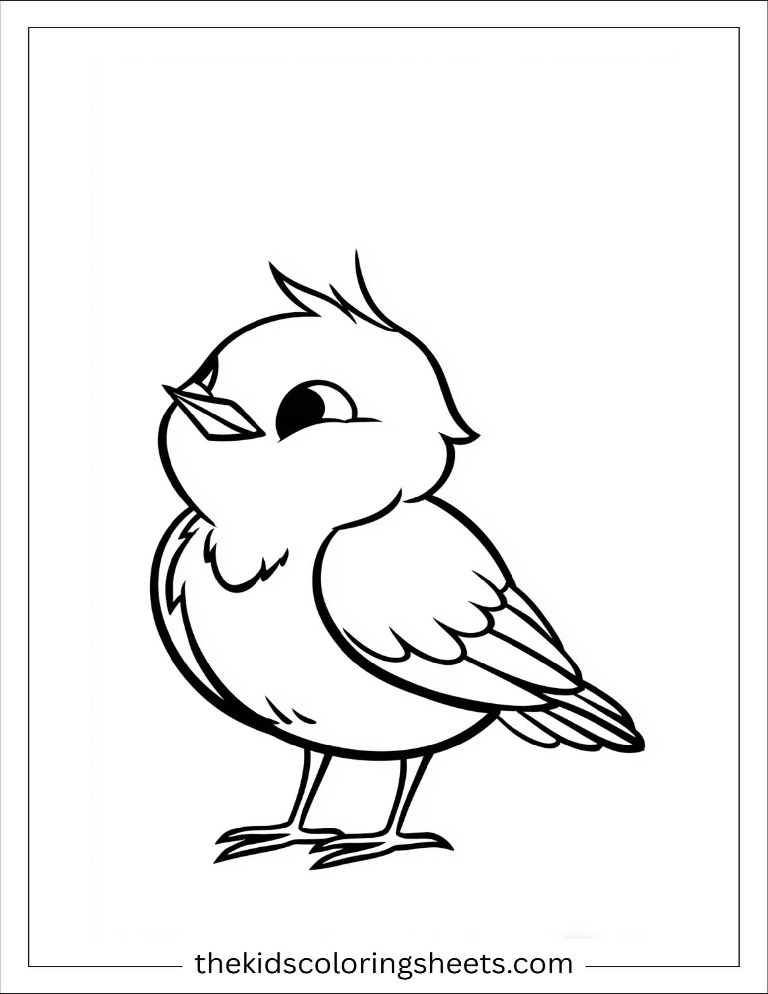 Bird standing proudly