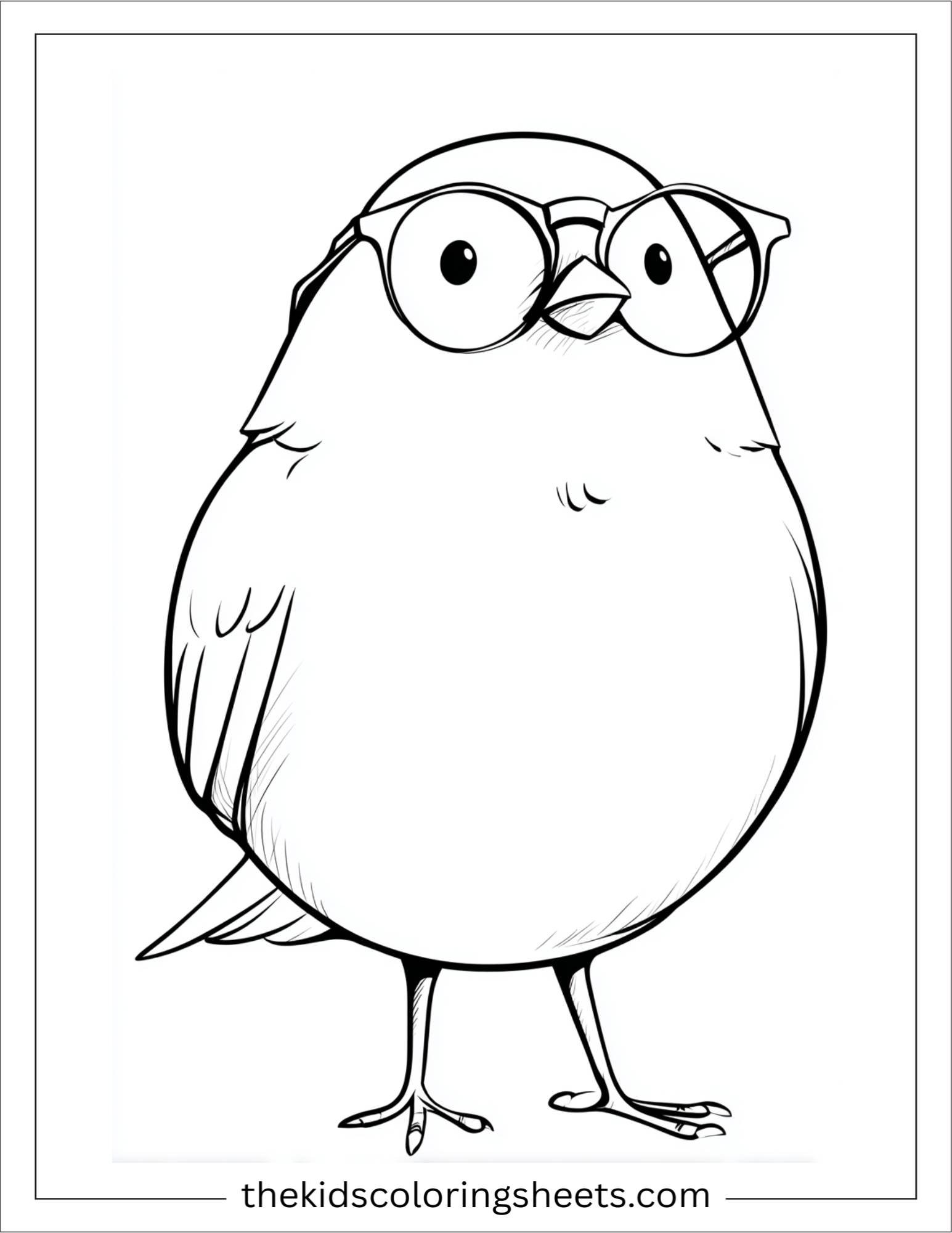 Bird with glasses