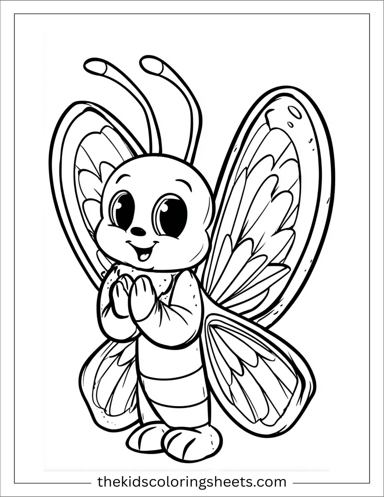 Butterfly clapping wings