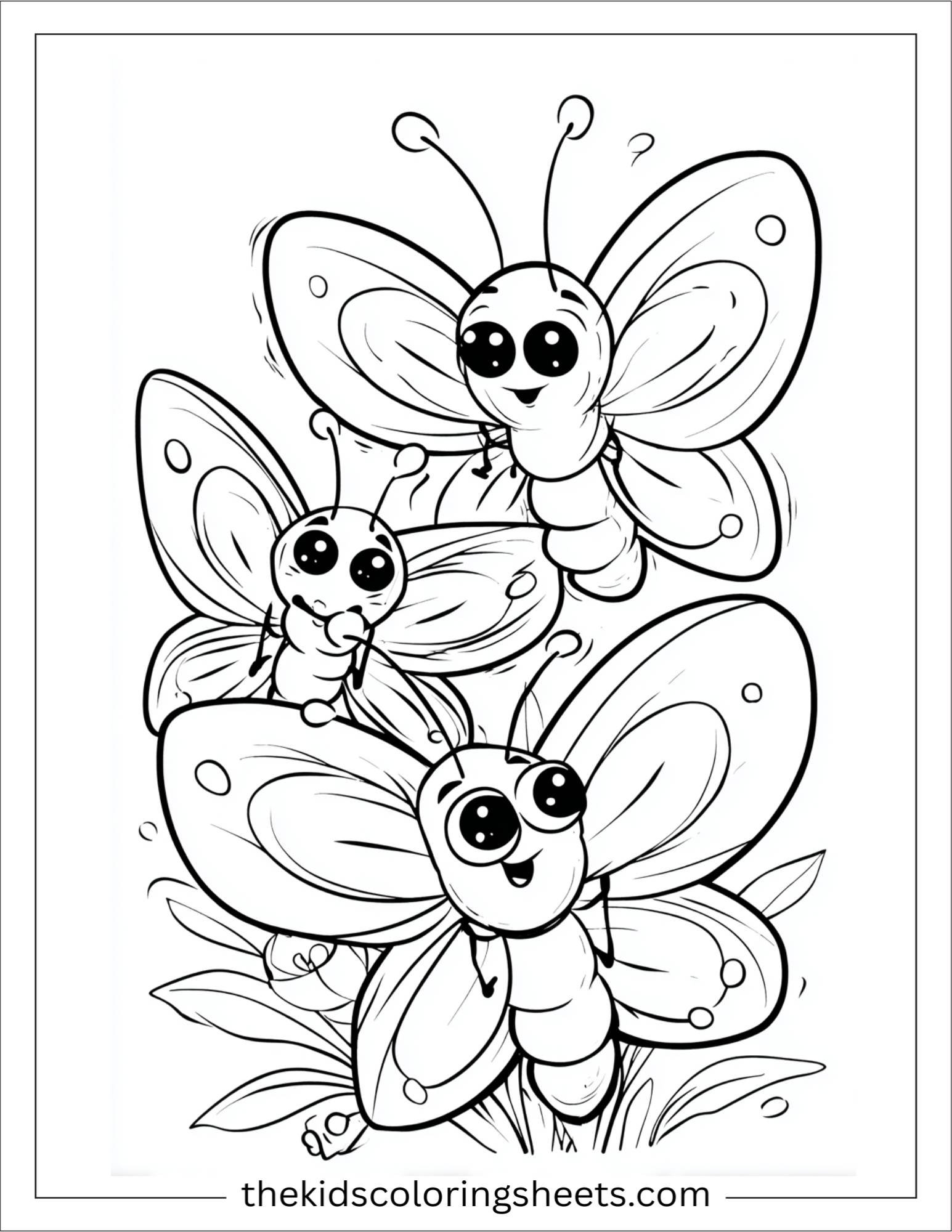 Butterfly family together
