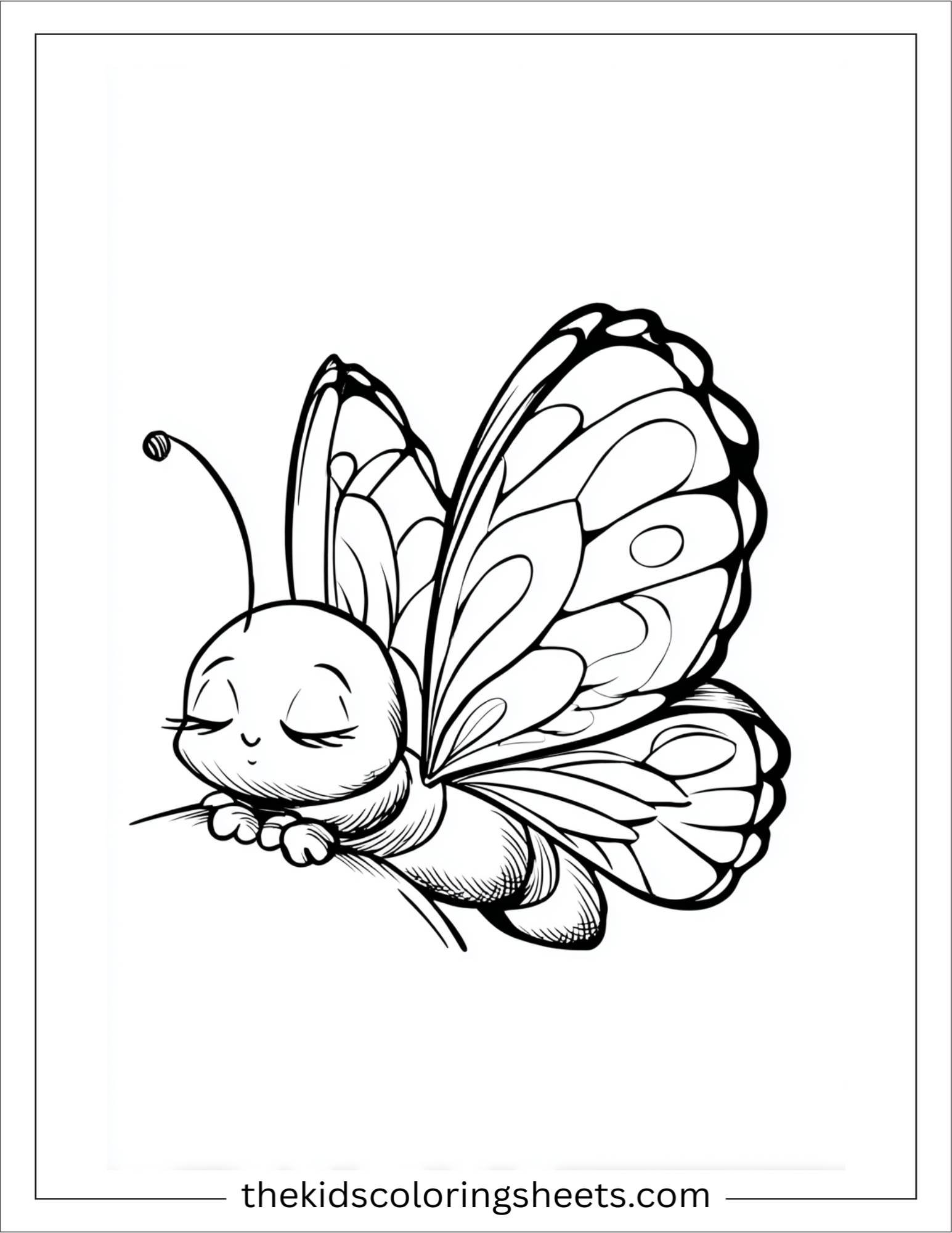 Butterfly feeling sleepy