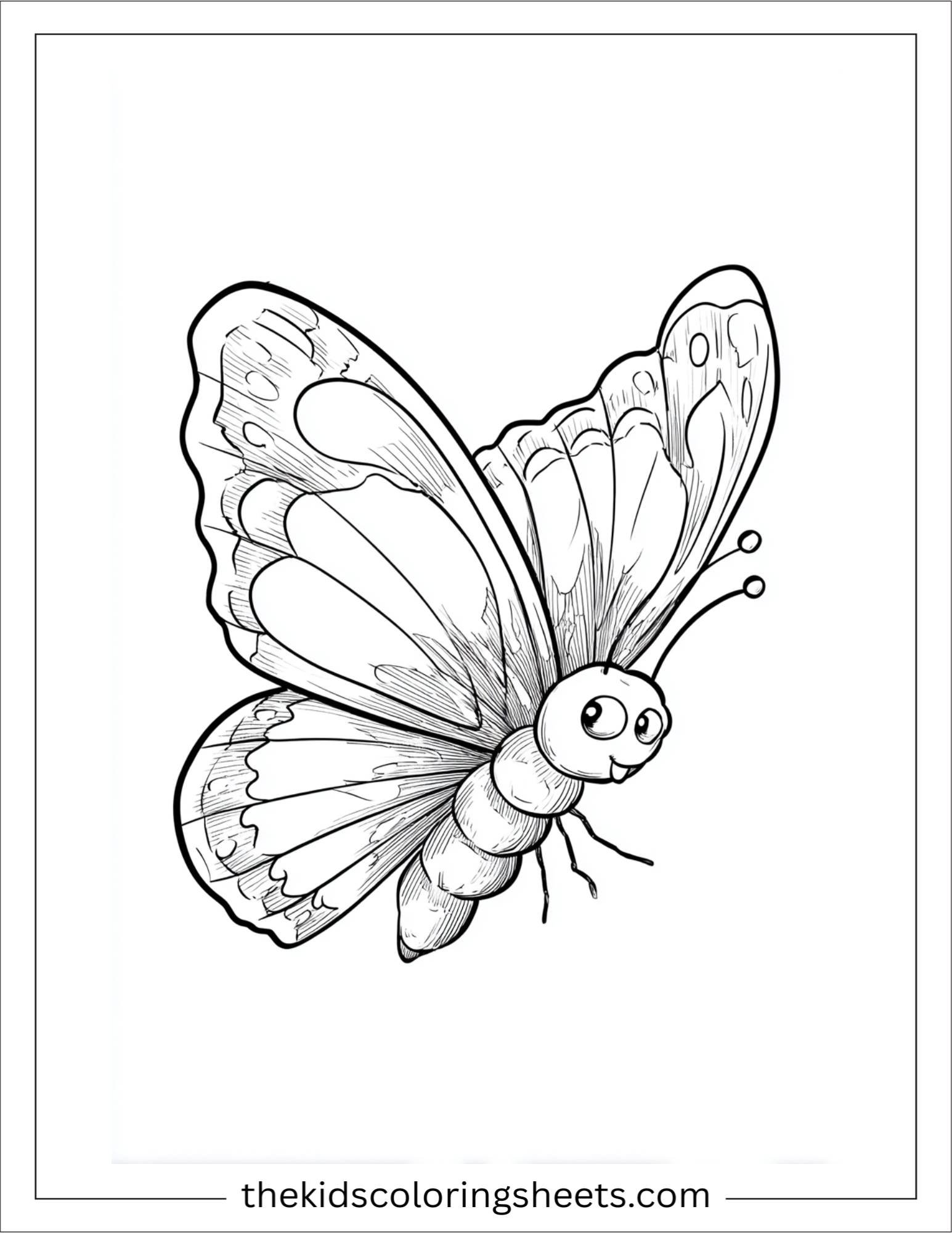 Butterfly flapping wings