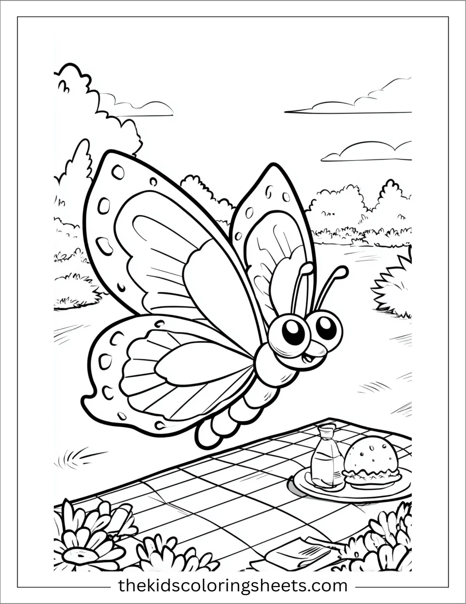 Butterfly on a picnic