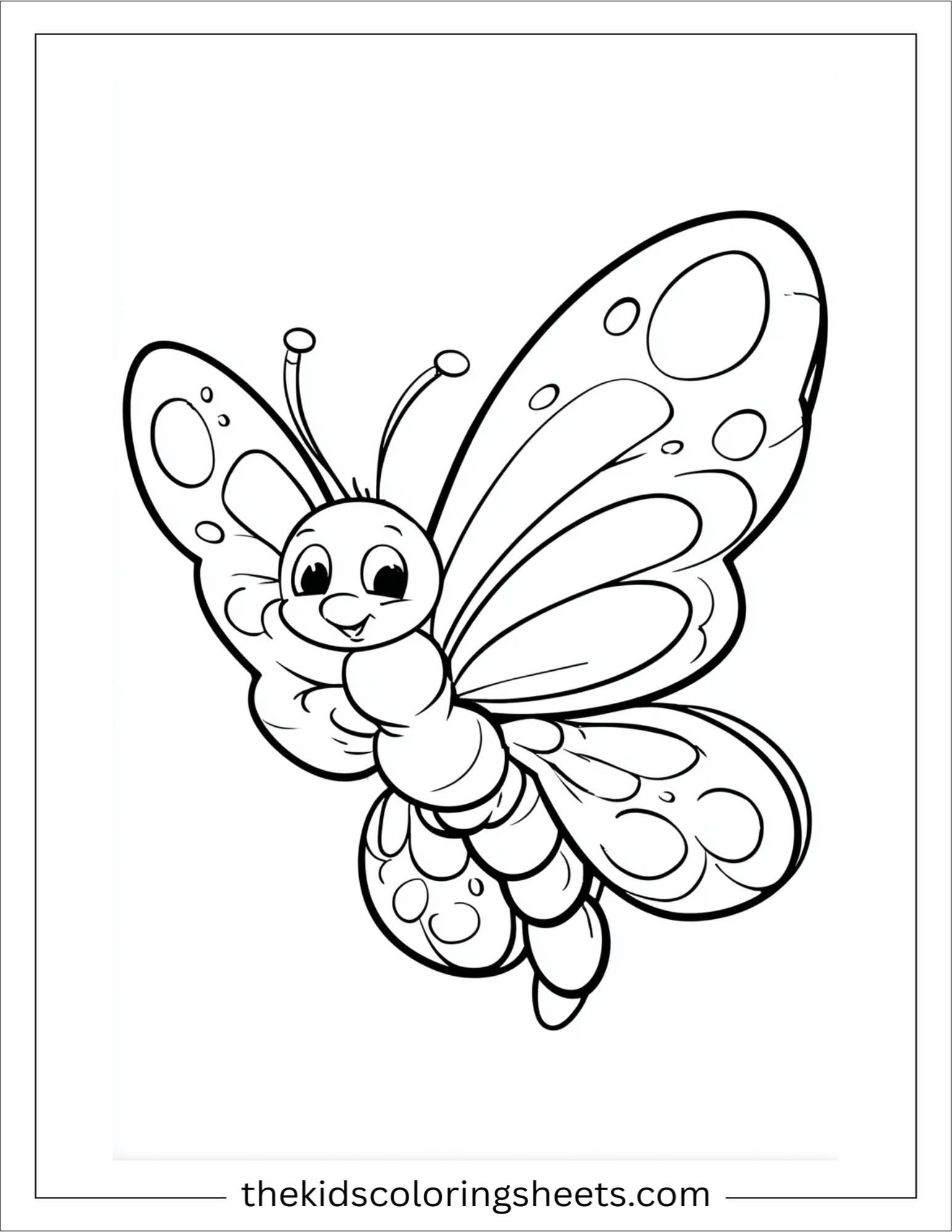 Butterfly spinning in air