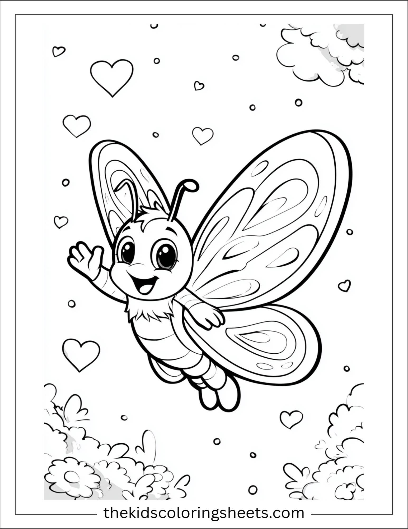 Butterfly waving hello