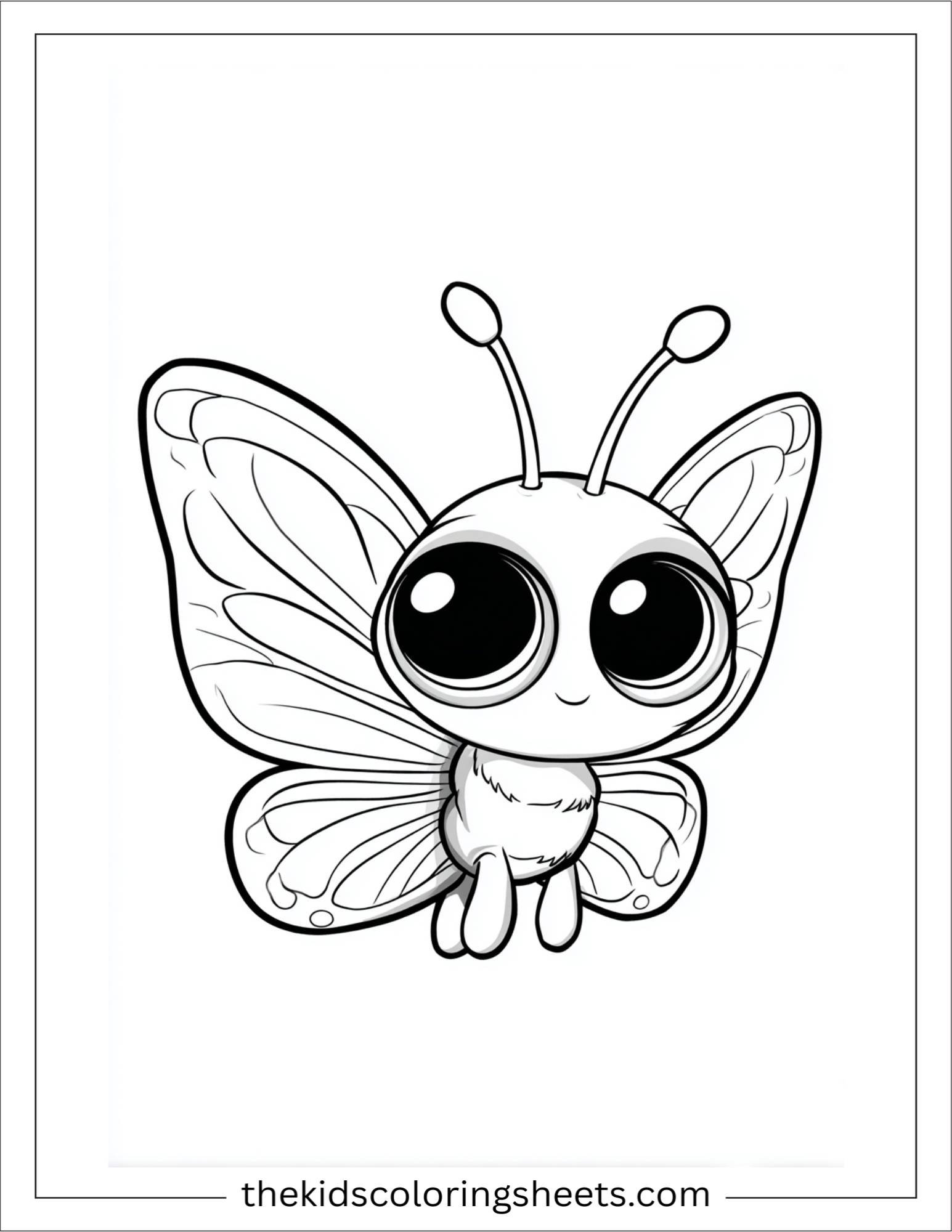 Butterfly with big eyes