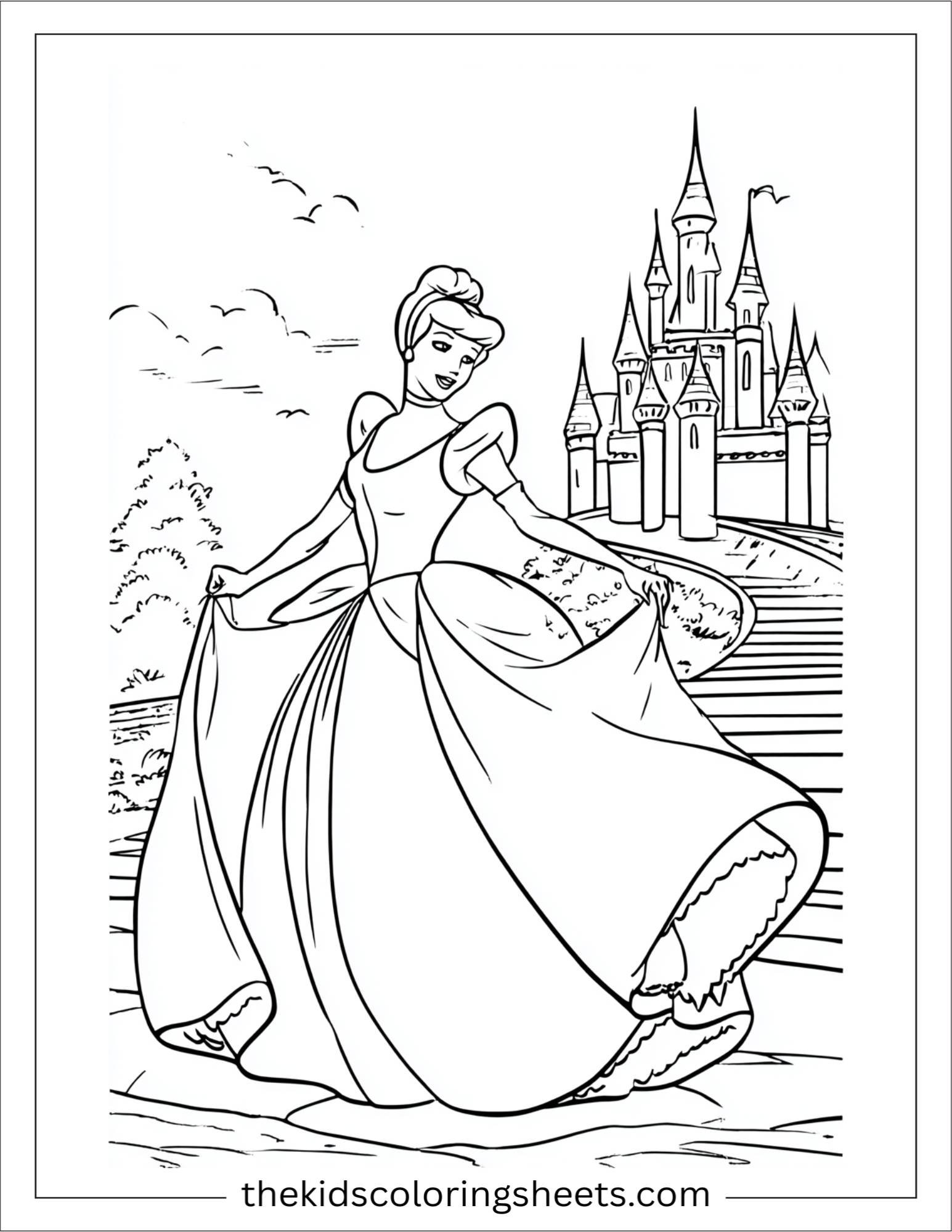 Cinderella dancing at the ball