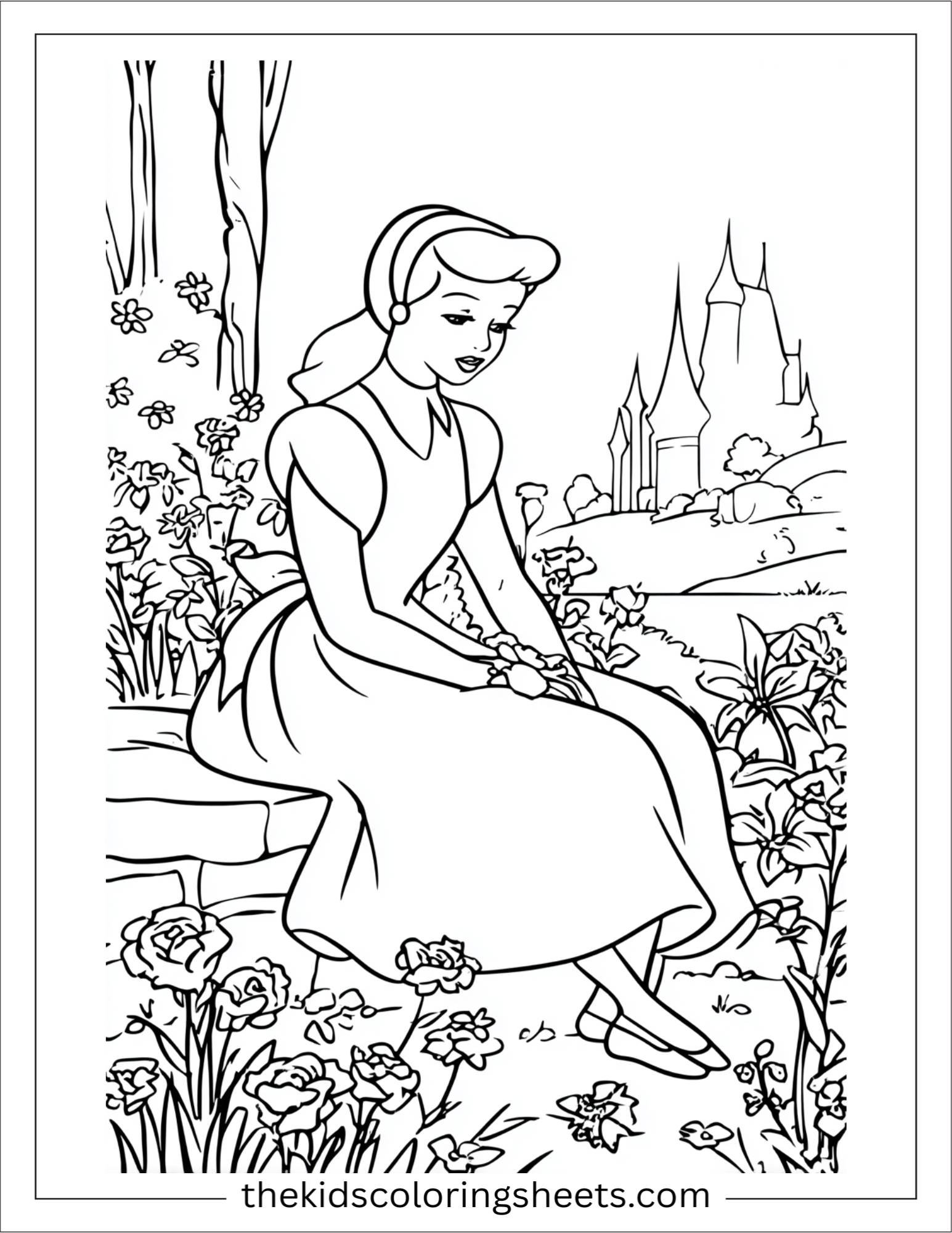 Cinderella dreaming with hope