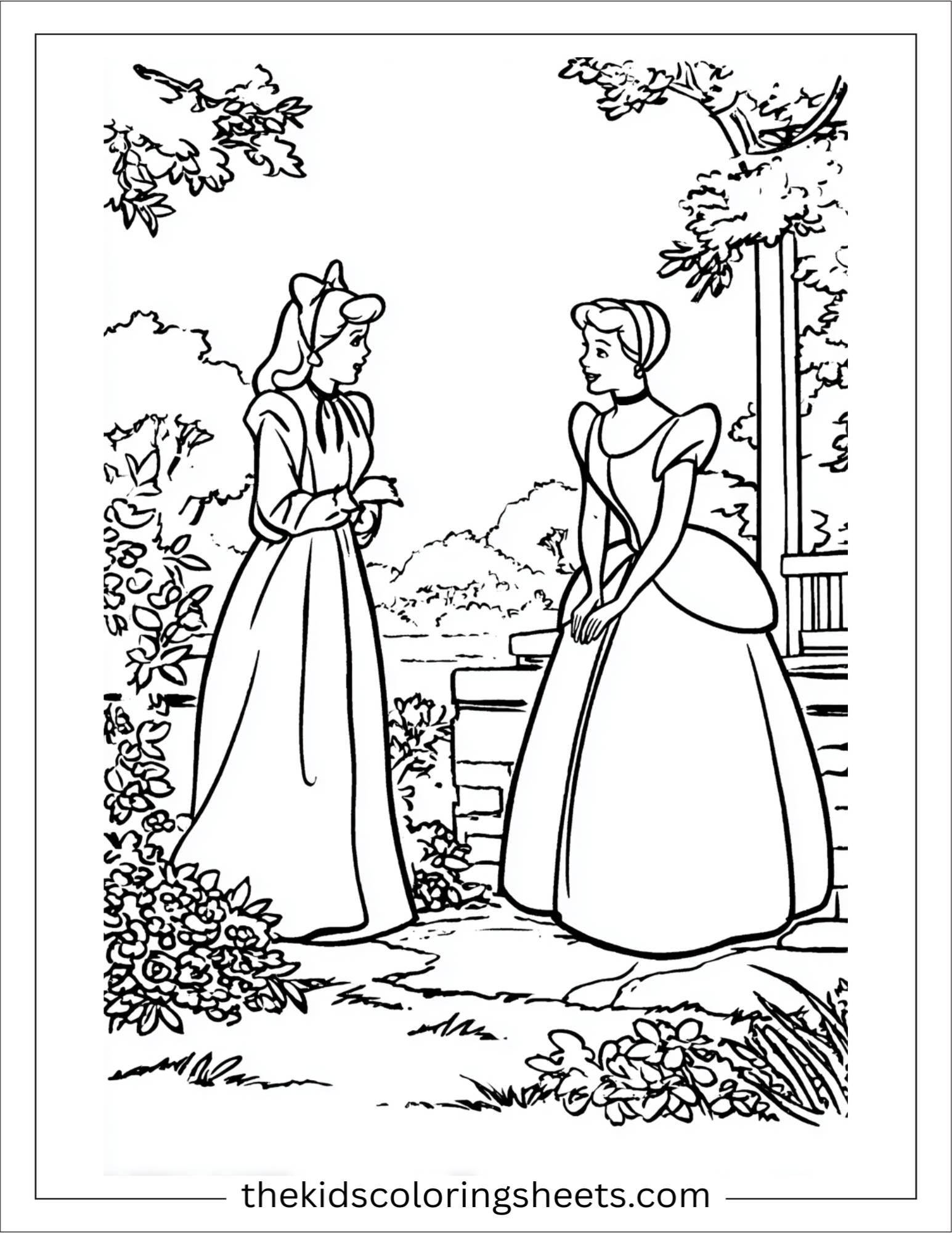 Cinderella talking to fairy godmother