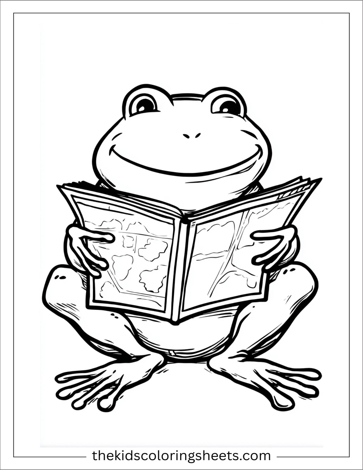 Frog reading map