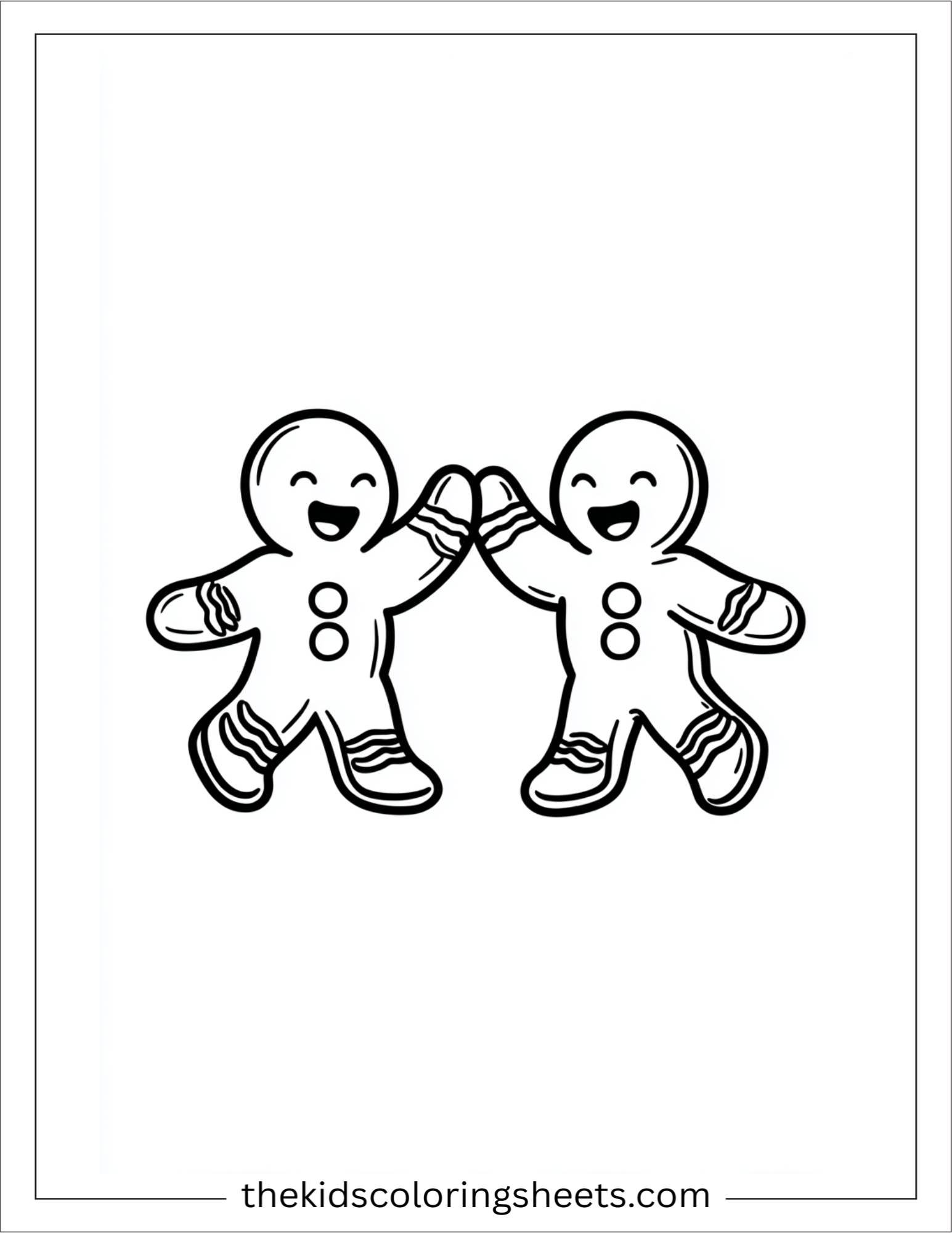 Gingerbread Man high-fiving gumdrop