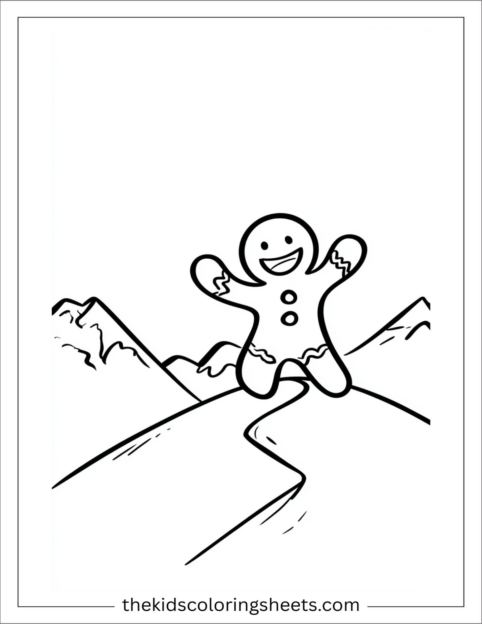 Gingerbread Man laughing loudly