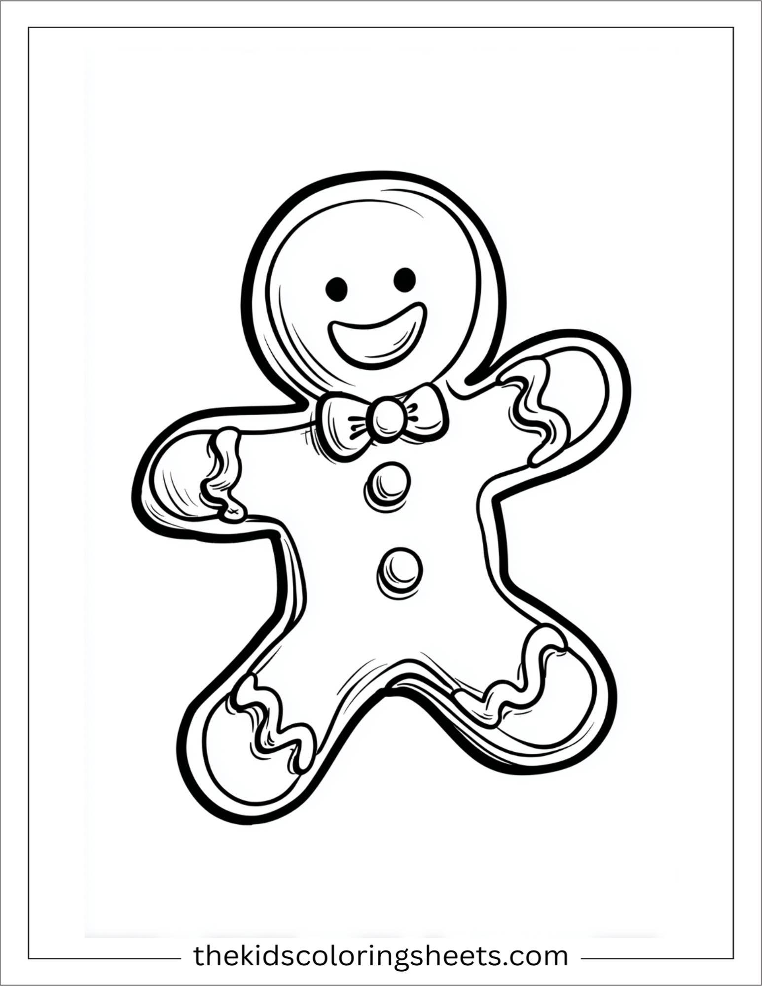 Gingerbread Man spinning in frosting
