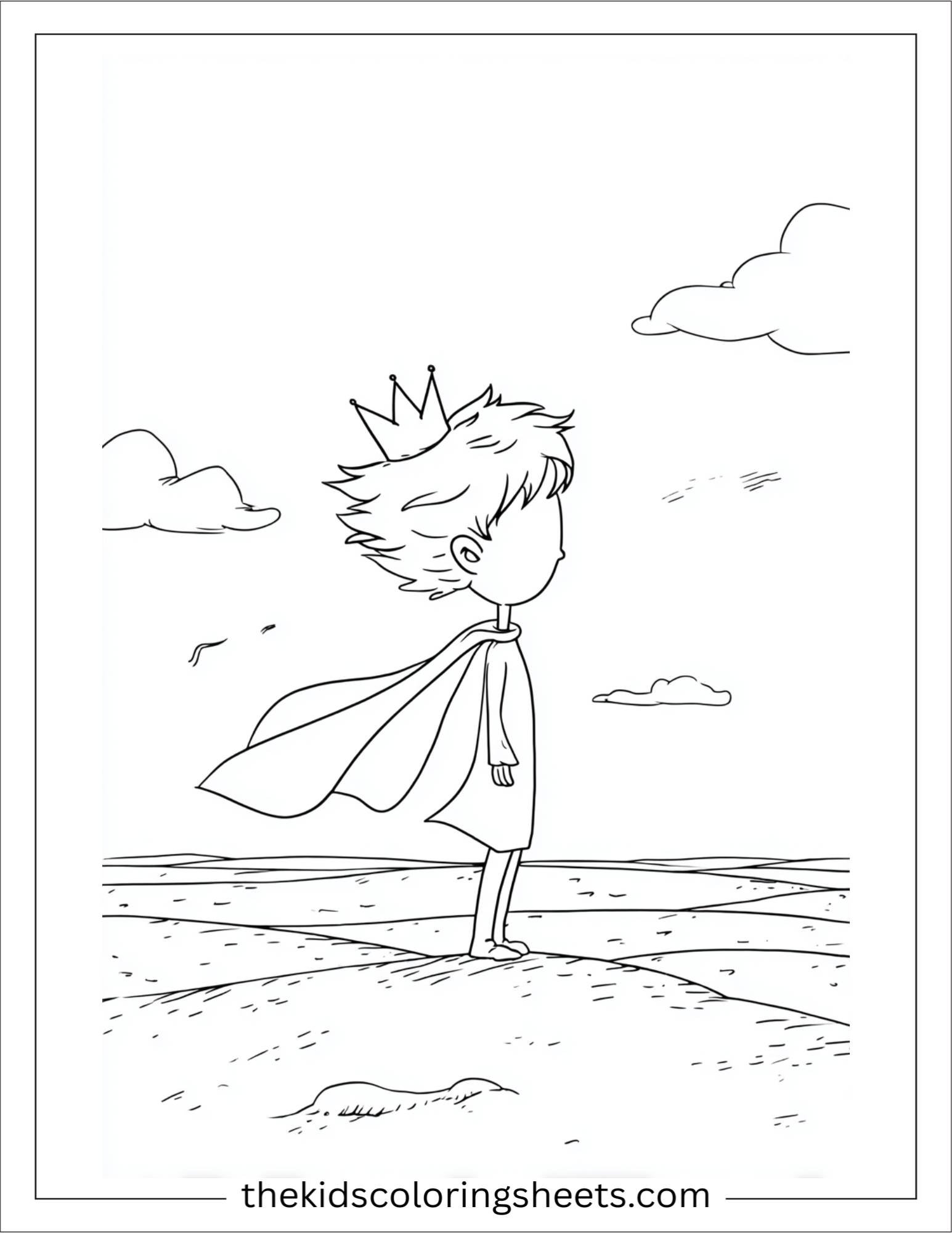Little Prince listening to the wind