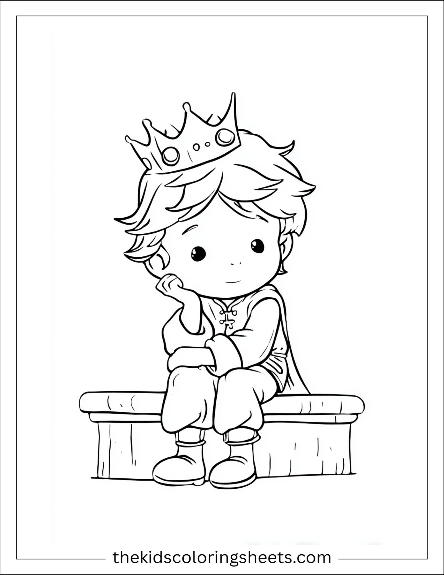 Little Prince thinking quietly