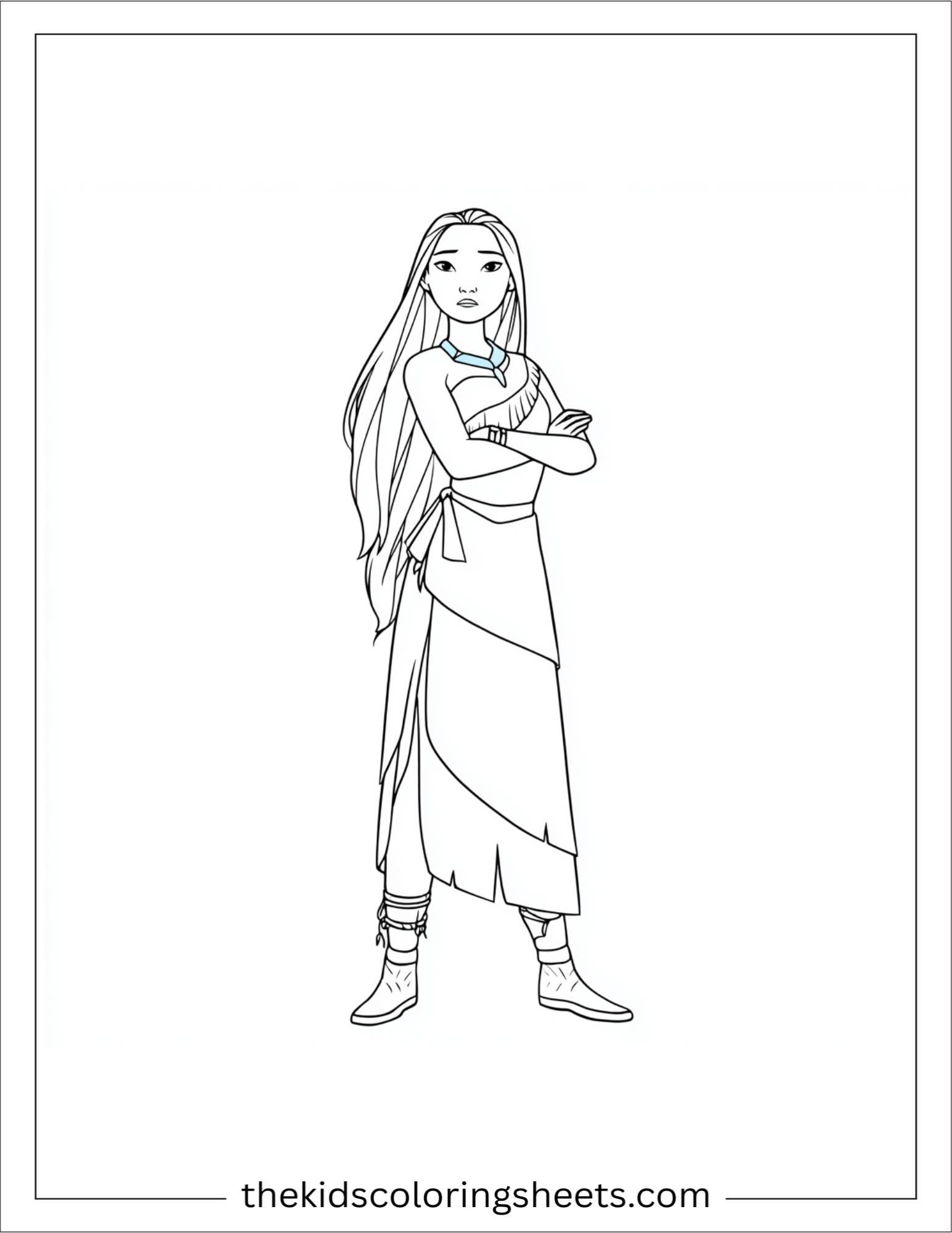 Pocahontas brave stance