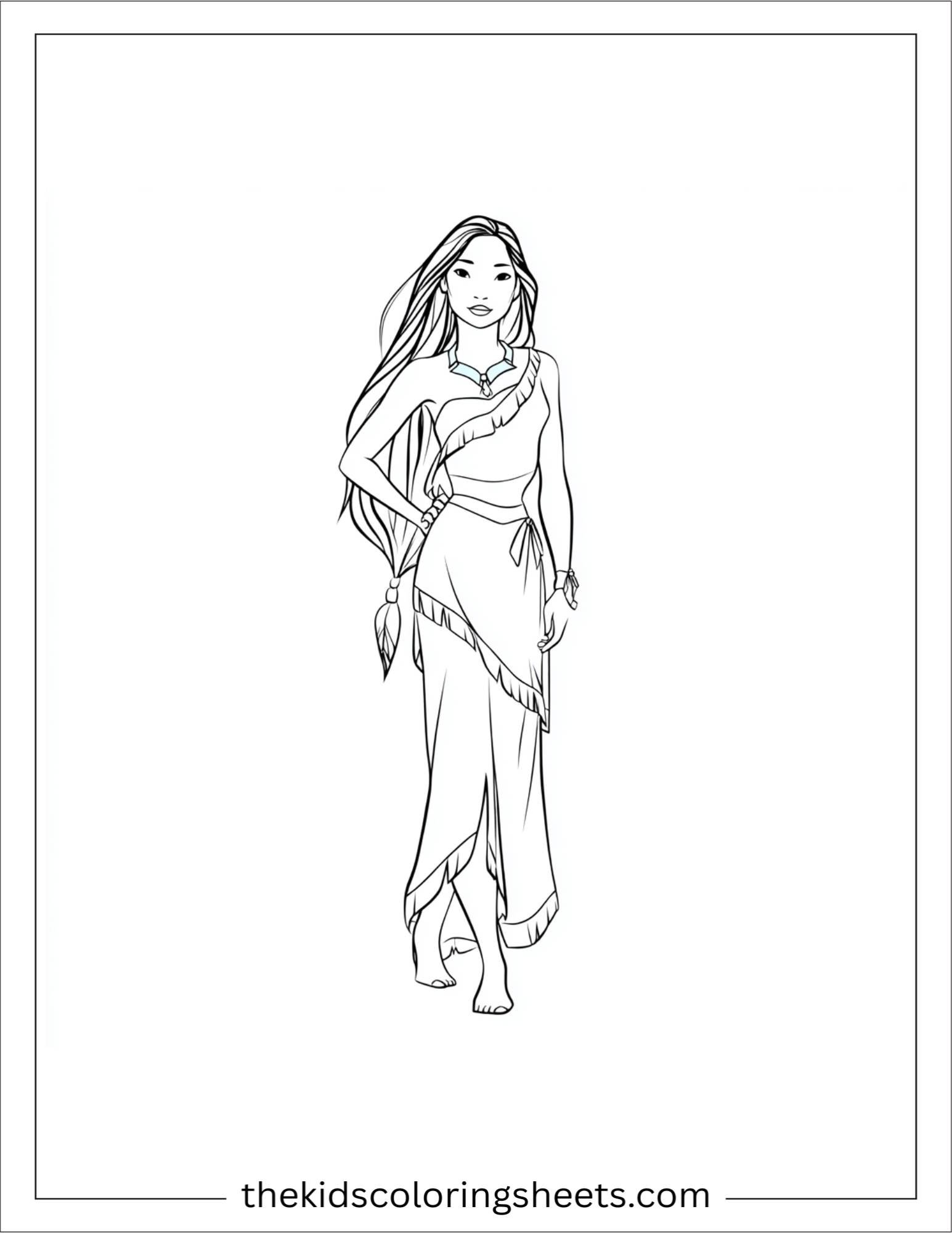 Pocahontas calm expression