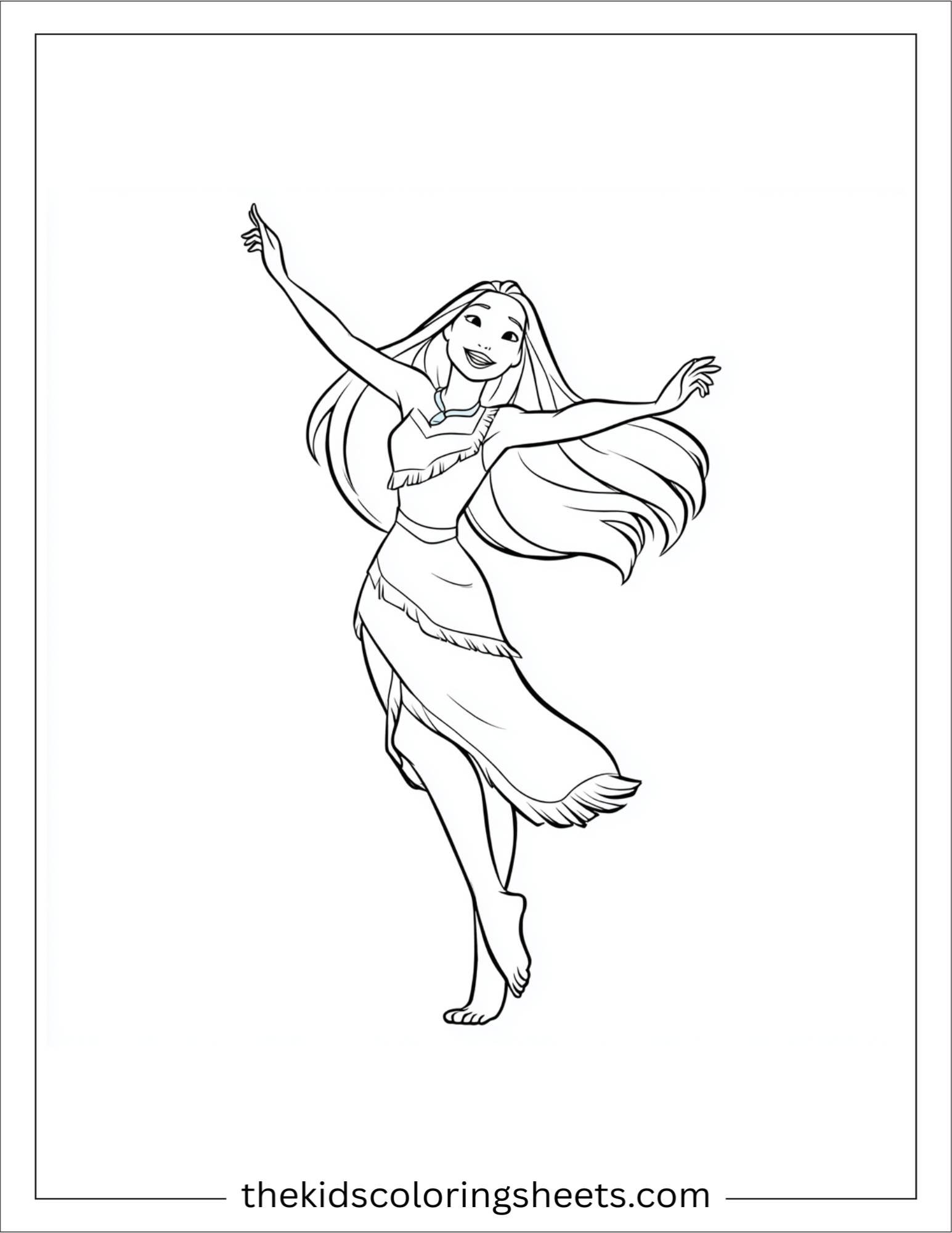 Pocahontas joyful dance