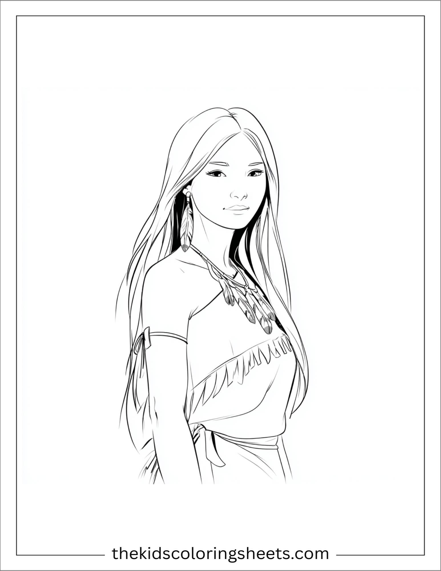 Pocahontas peaceful gaze