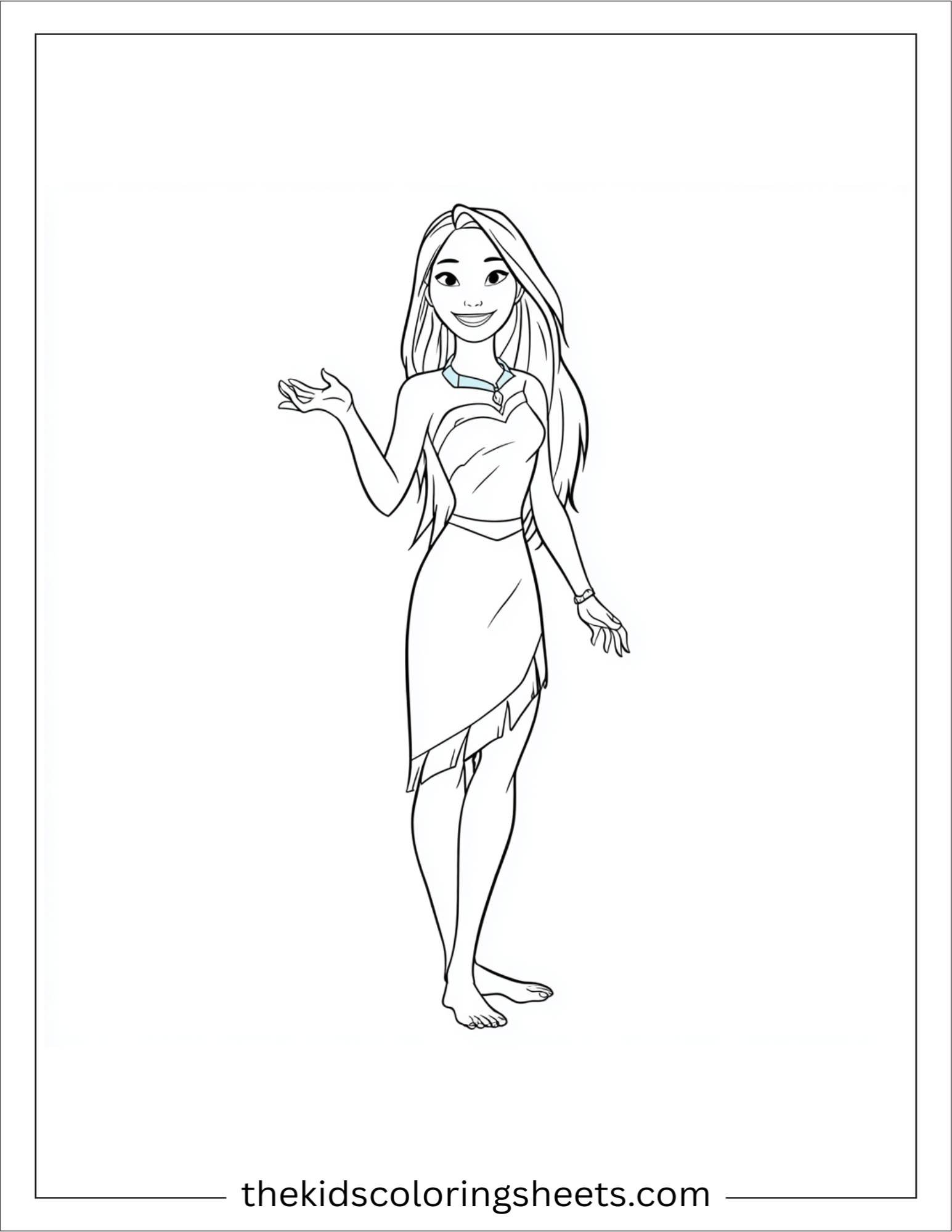 Pocahontas welcoming hand