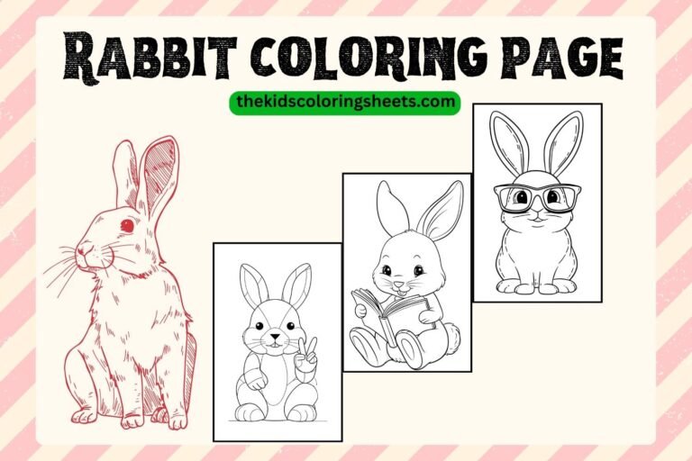 Rabbit coloring page