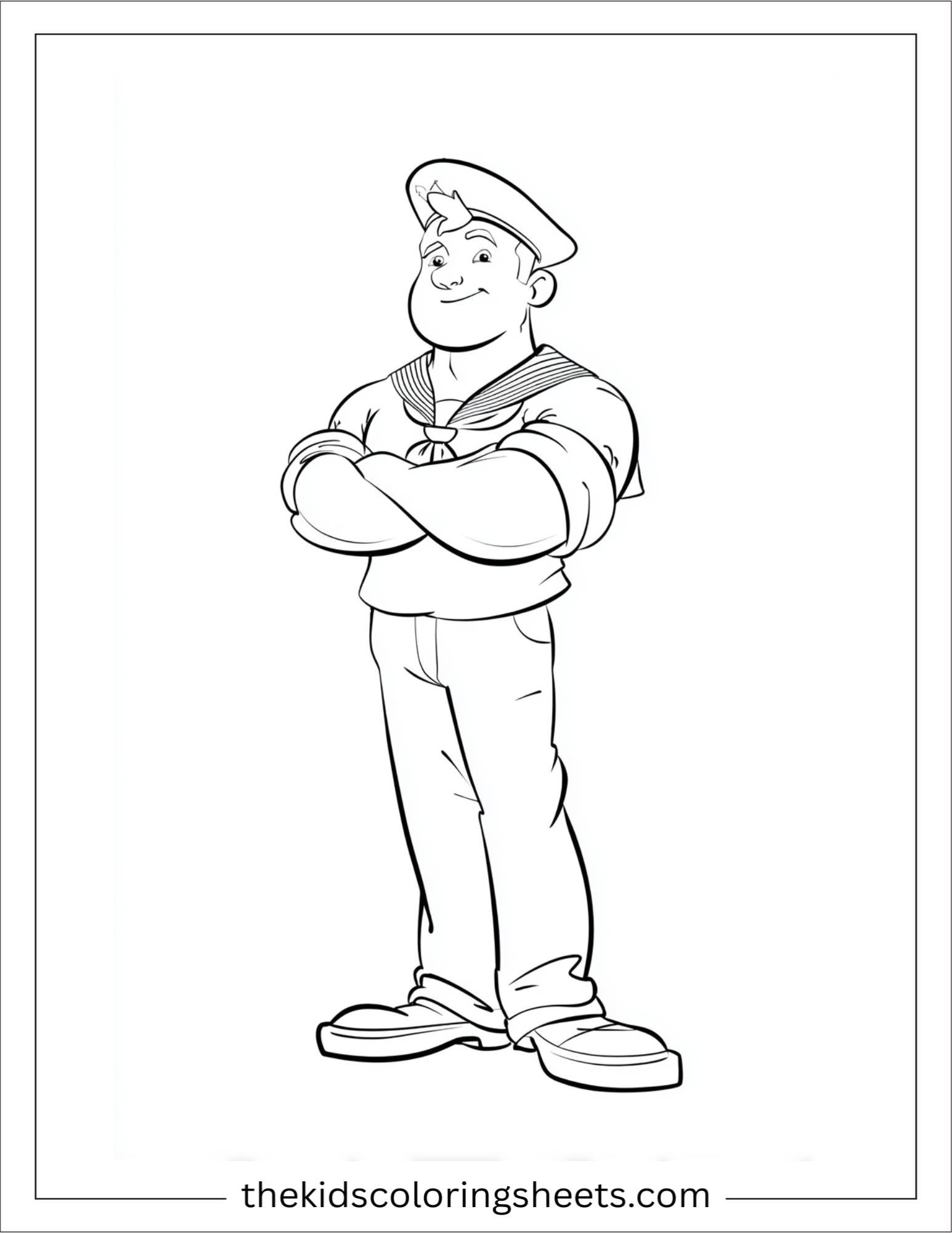 Sailor looking brave