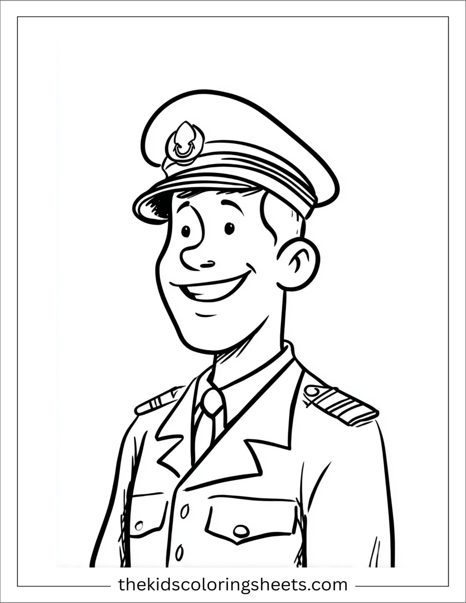 Sailor smiling in uniform