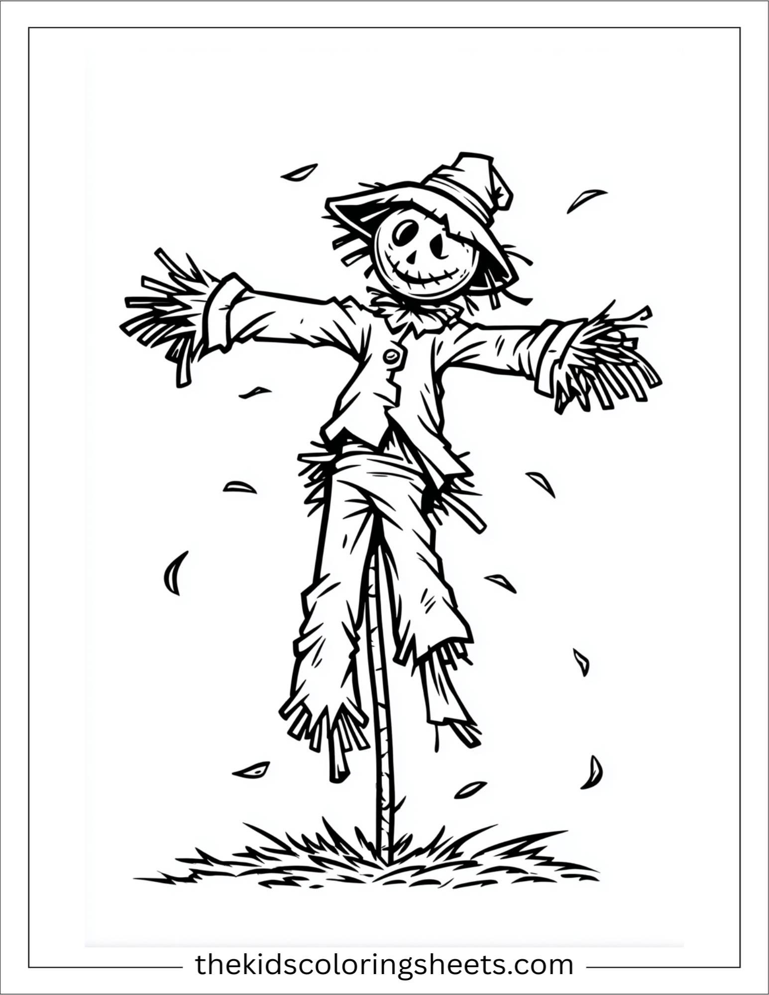 Scarecrow falling apart
