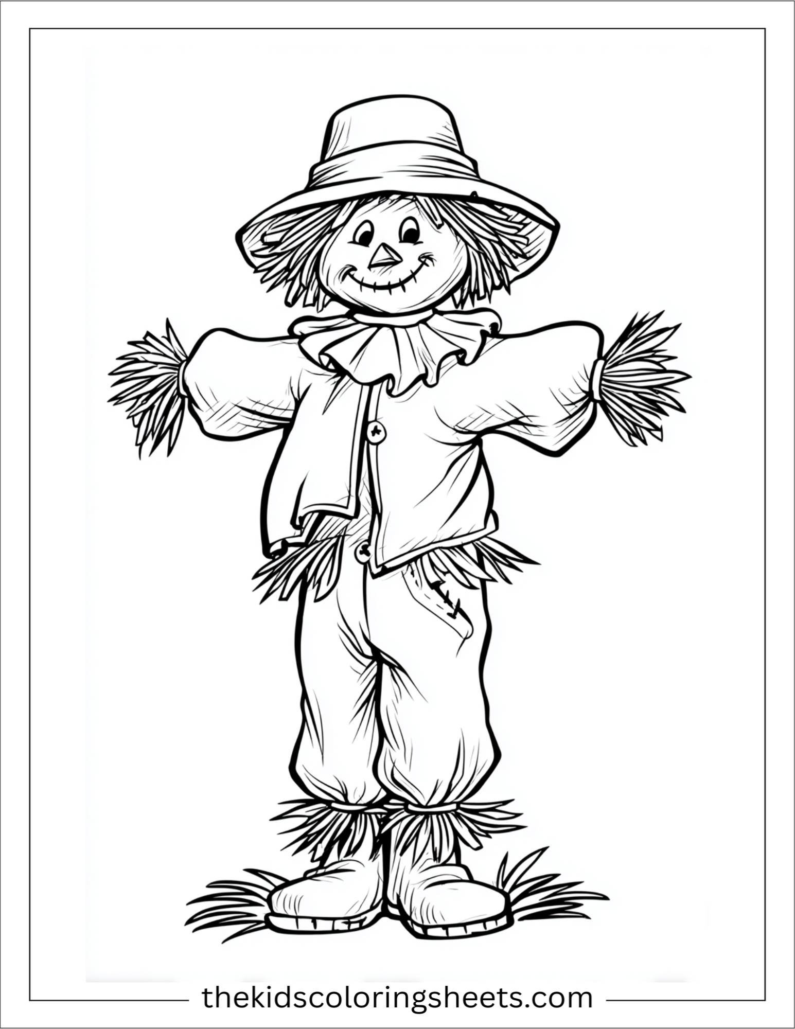 Scarecrow looking surprised