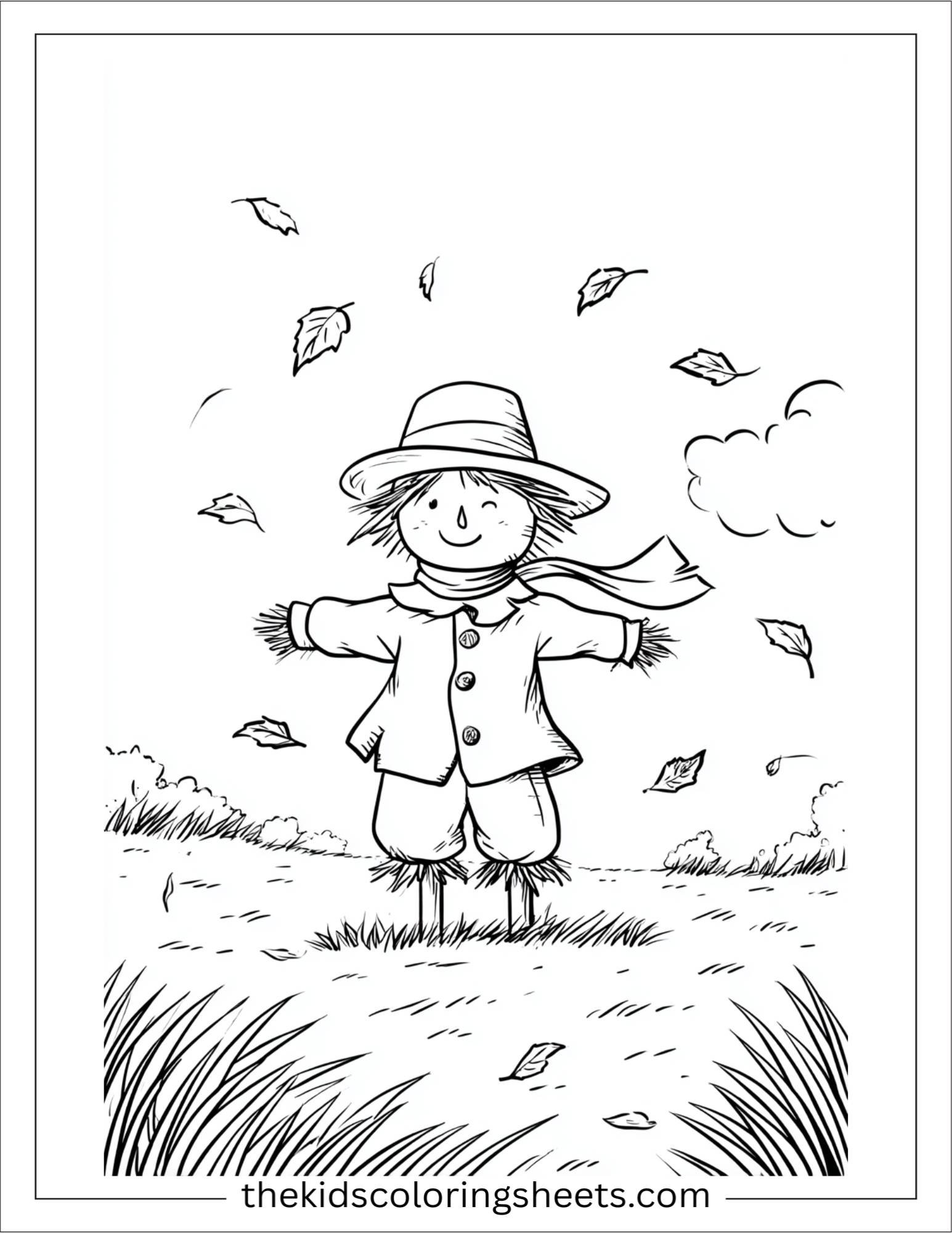 Scarecrow losing a hat