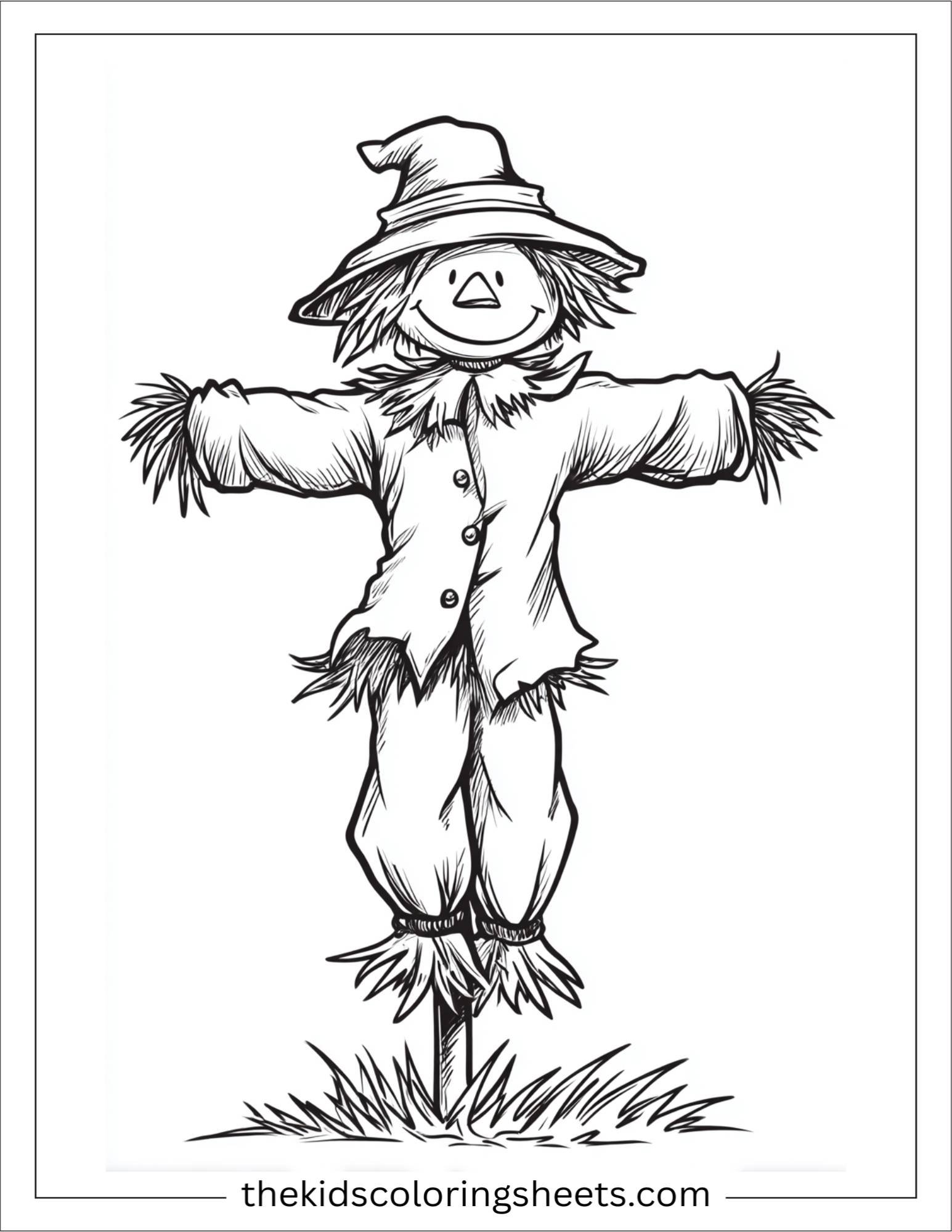 Scarecrow standing proudly