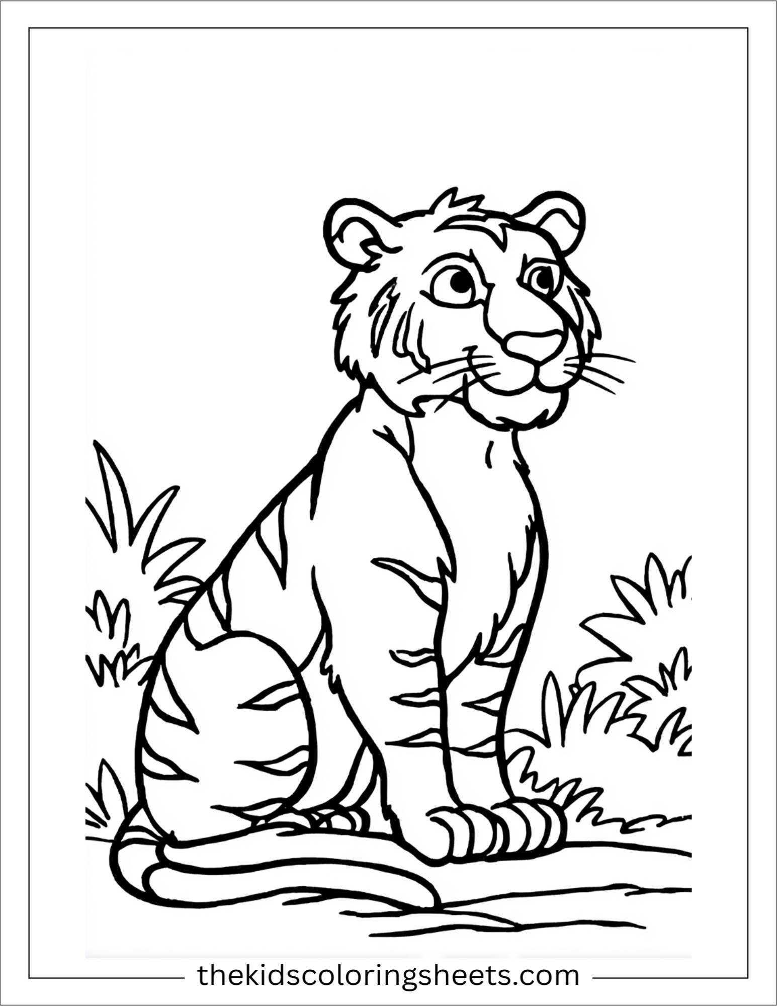 Sher Khan, the tiger, curious expression