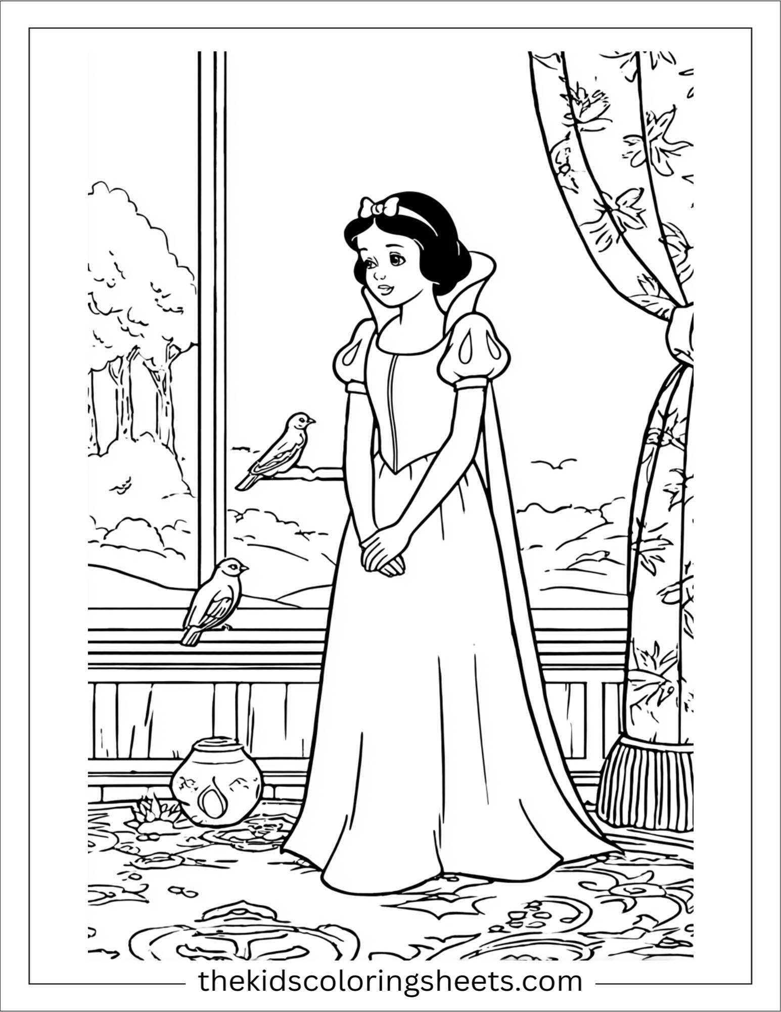 Snow White humming softly