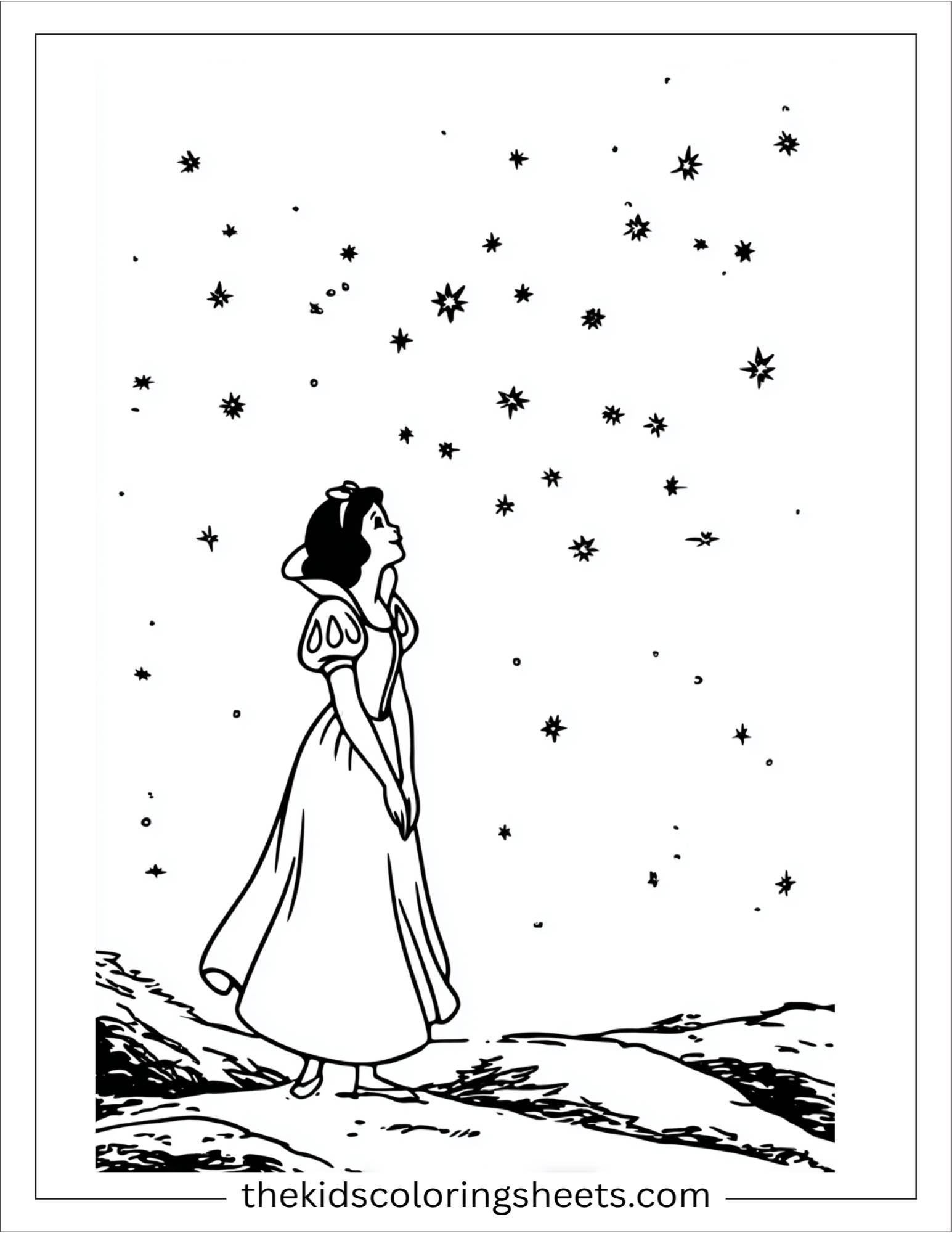 Snow White watching stars