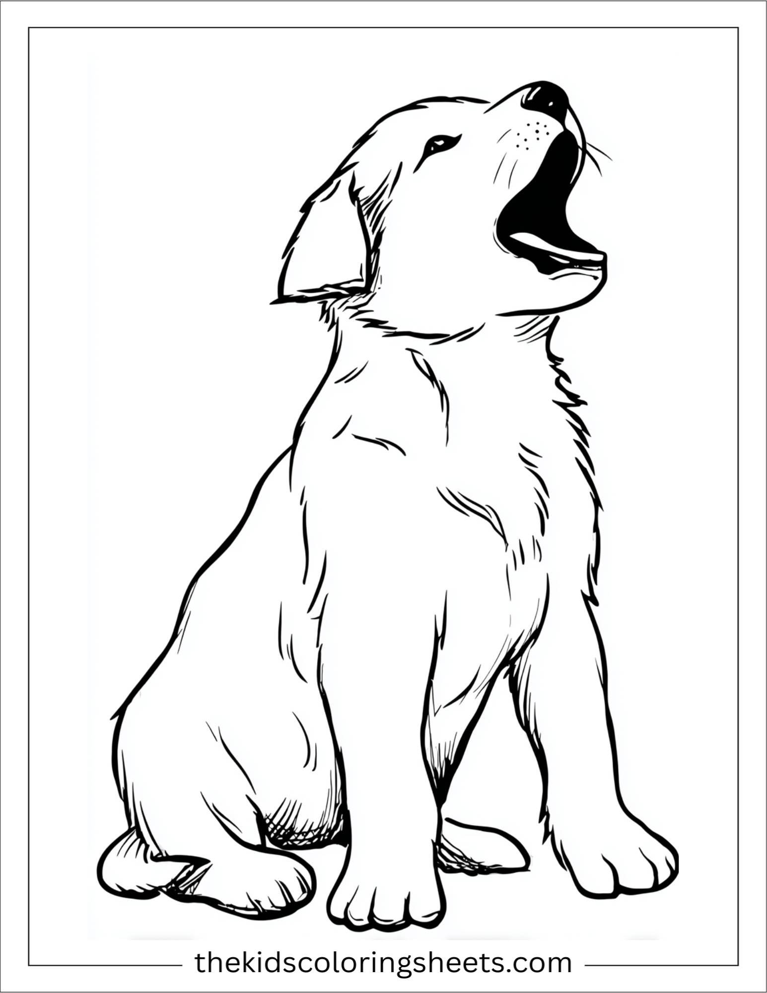 Sweet puppy barking excitedly