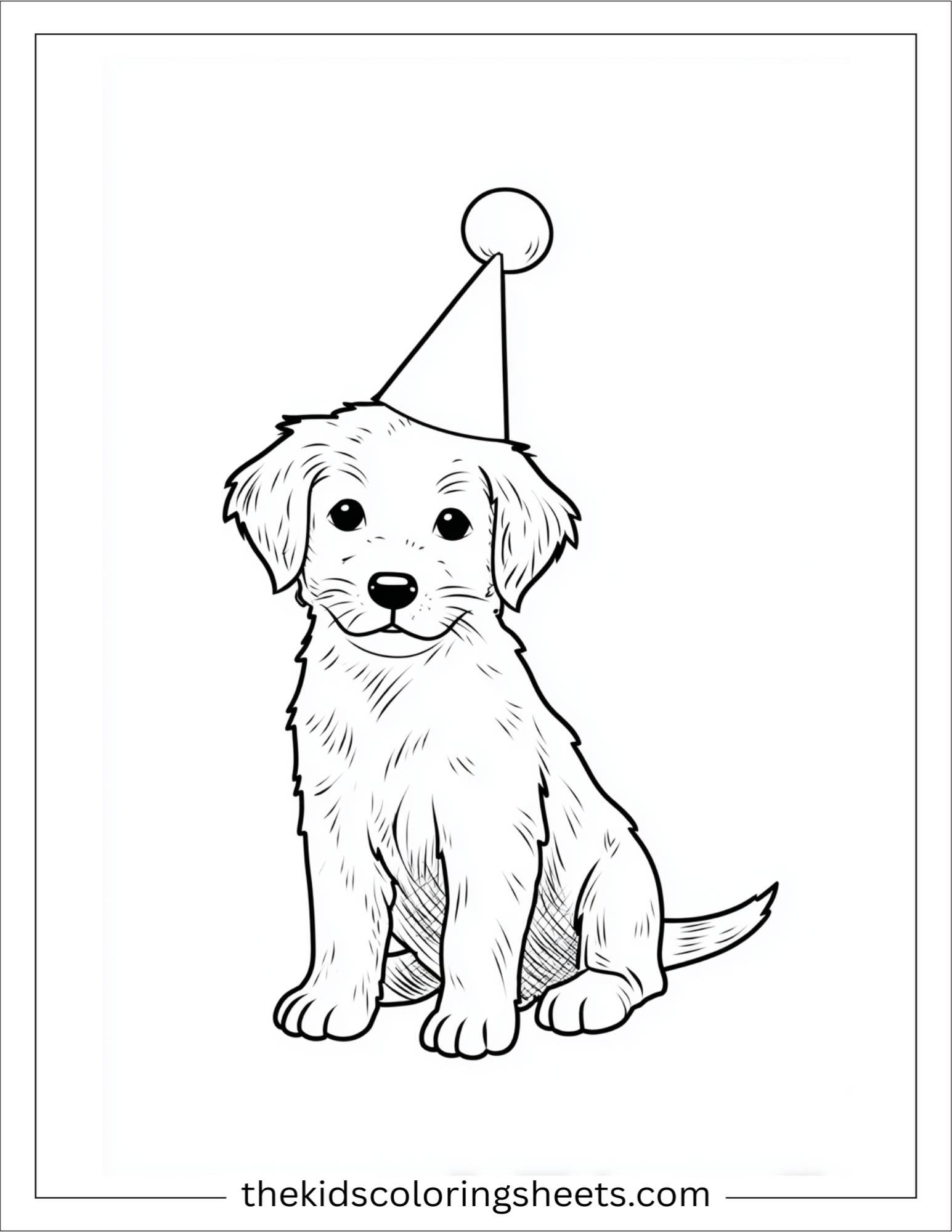 Sweet puppy celebrating birthday